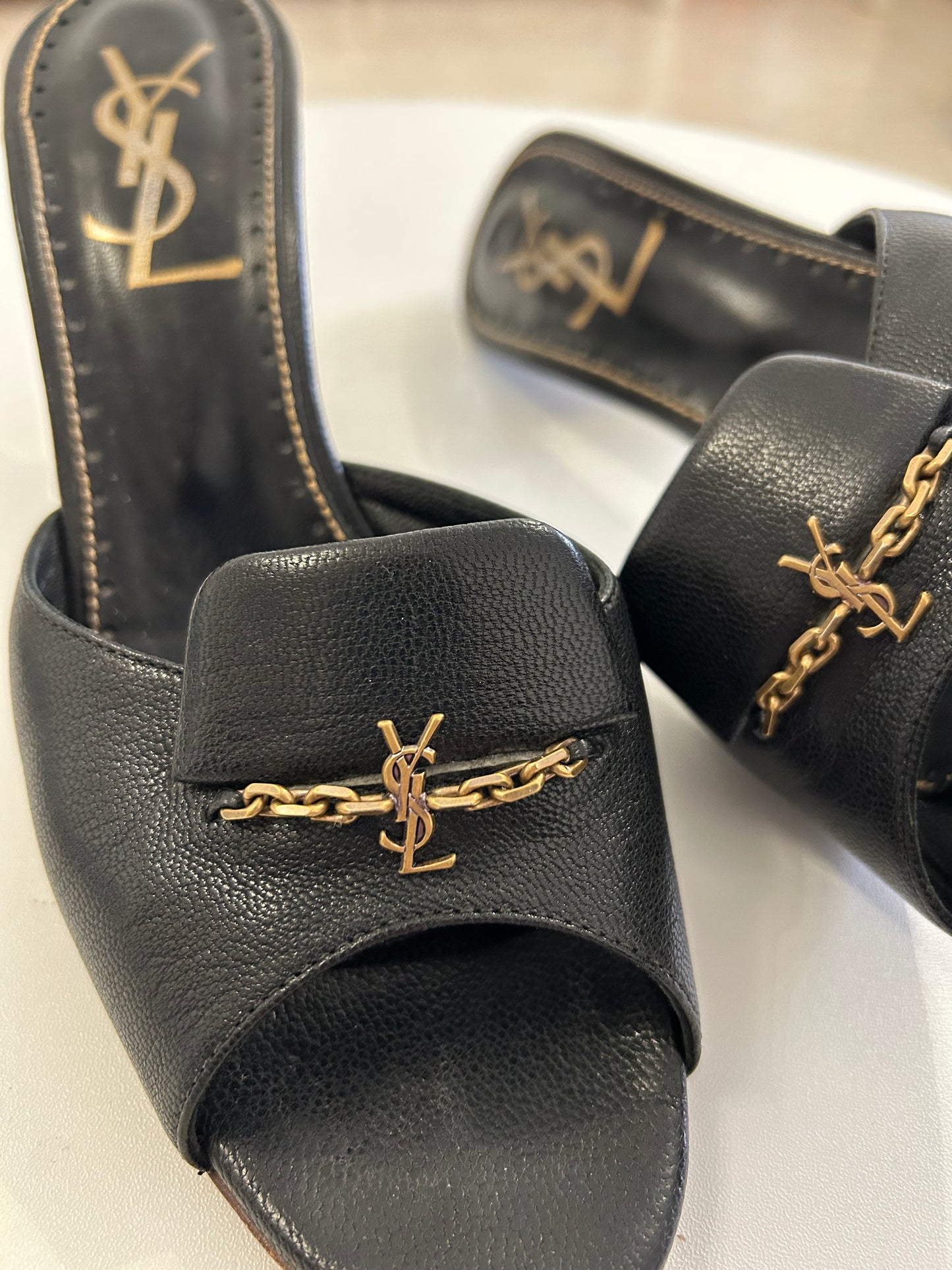 Yves Saint Laurent Black mules EU38.5