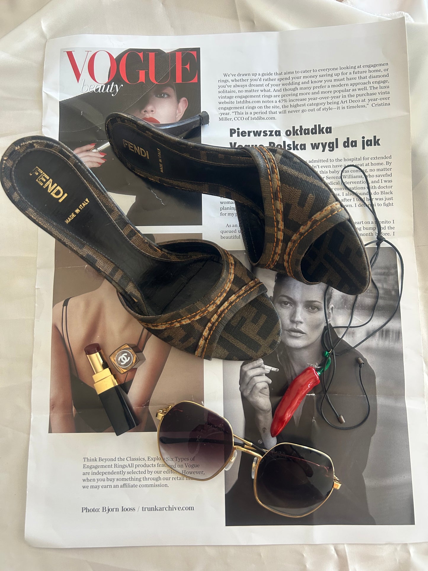 Fendi Monogram mules EU37