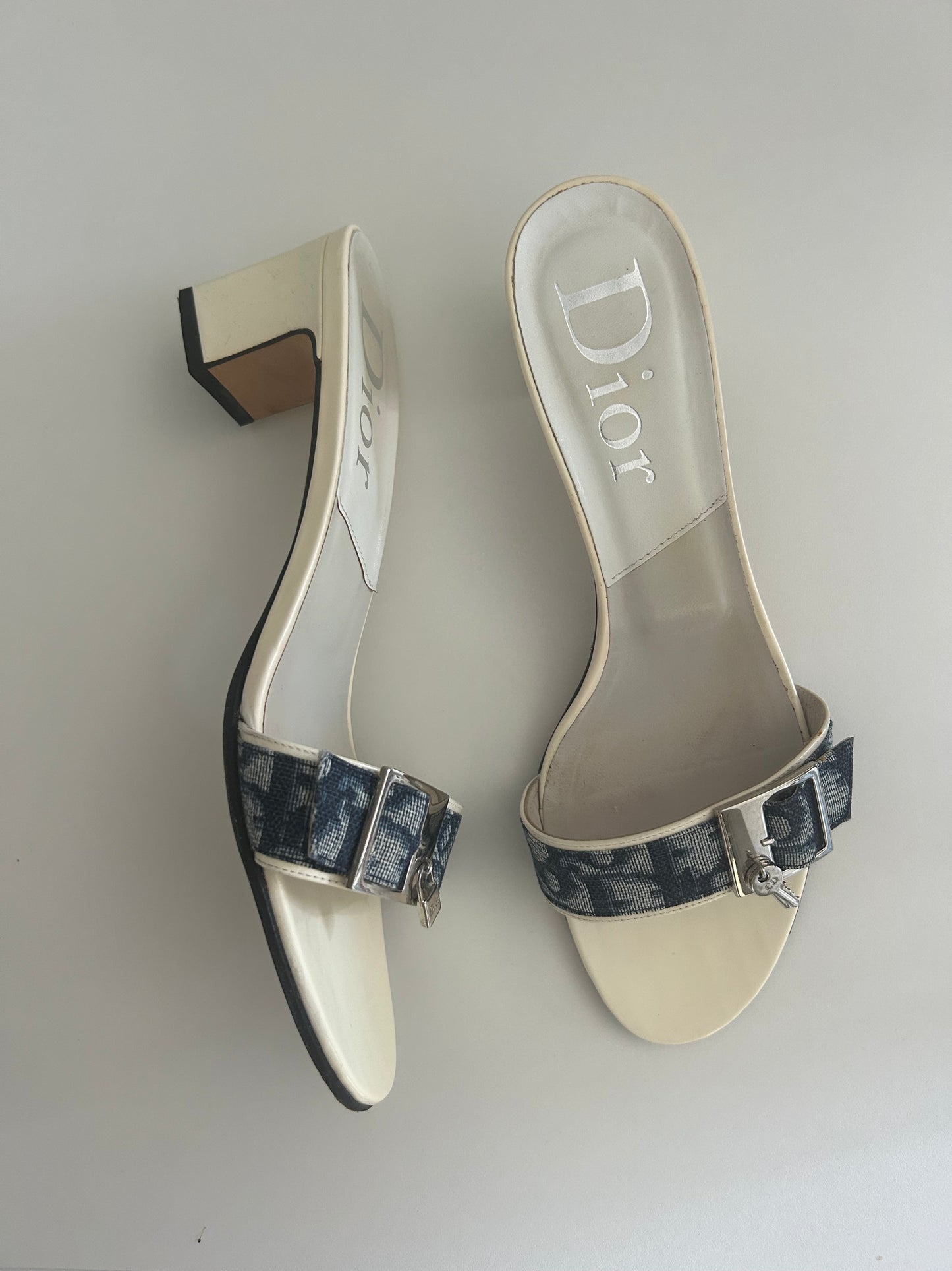 Dior denim key&lock sandals EU39.5