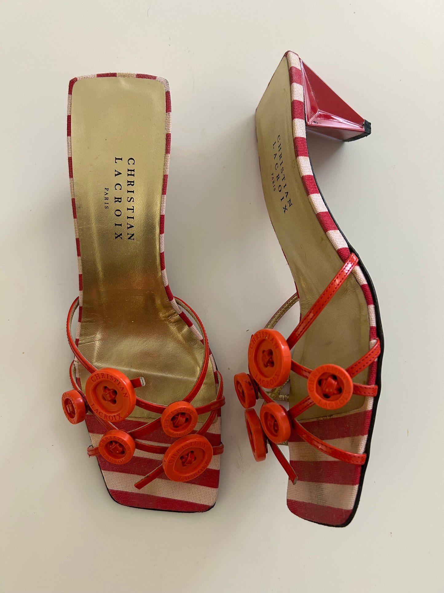 Christian Lacroix buttons mules EU38