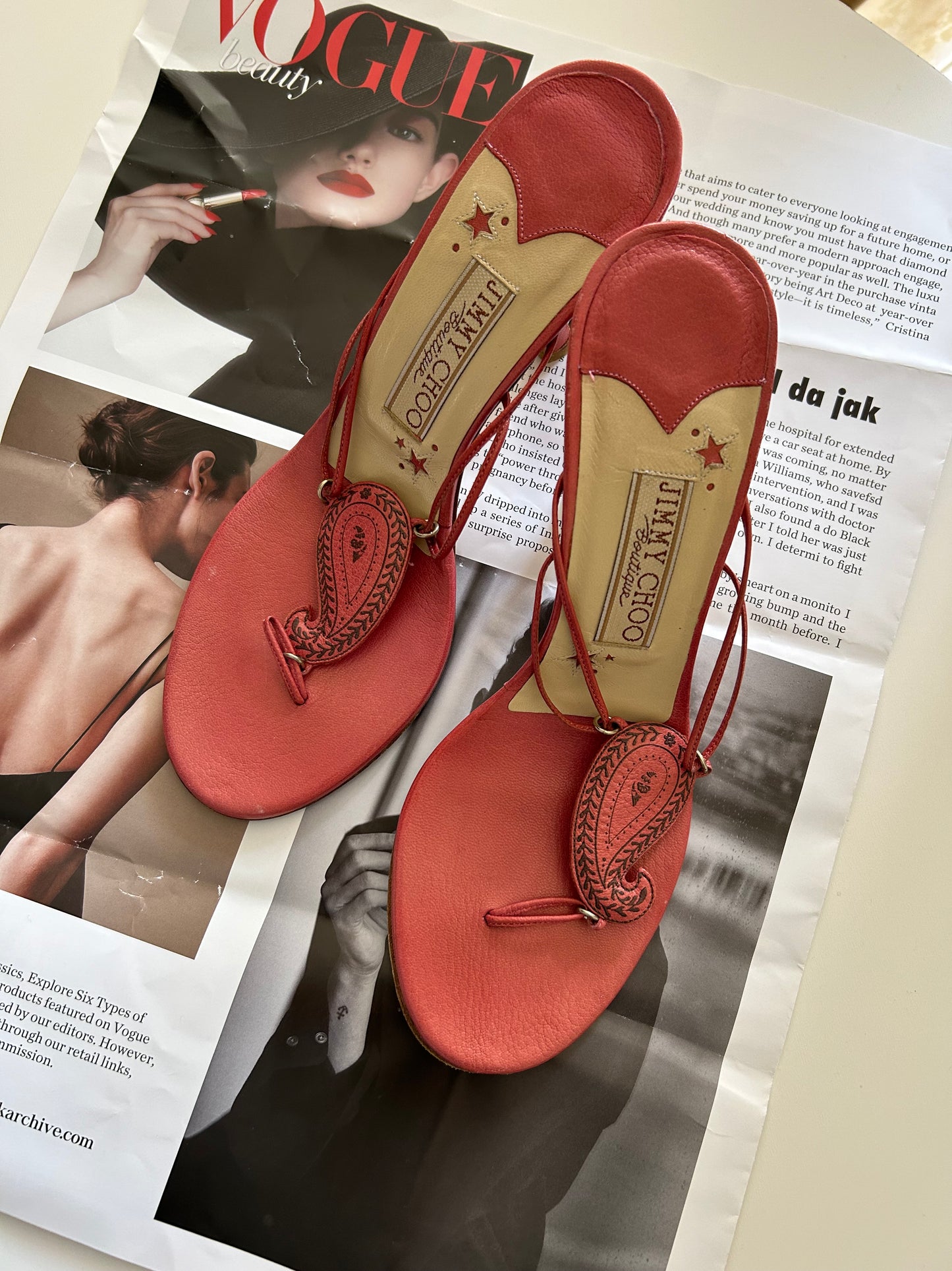 Jimmy Choo thong heels EU37