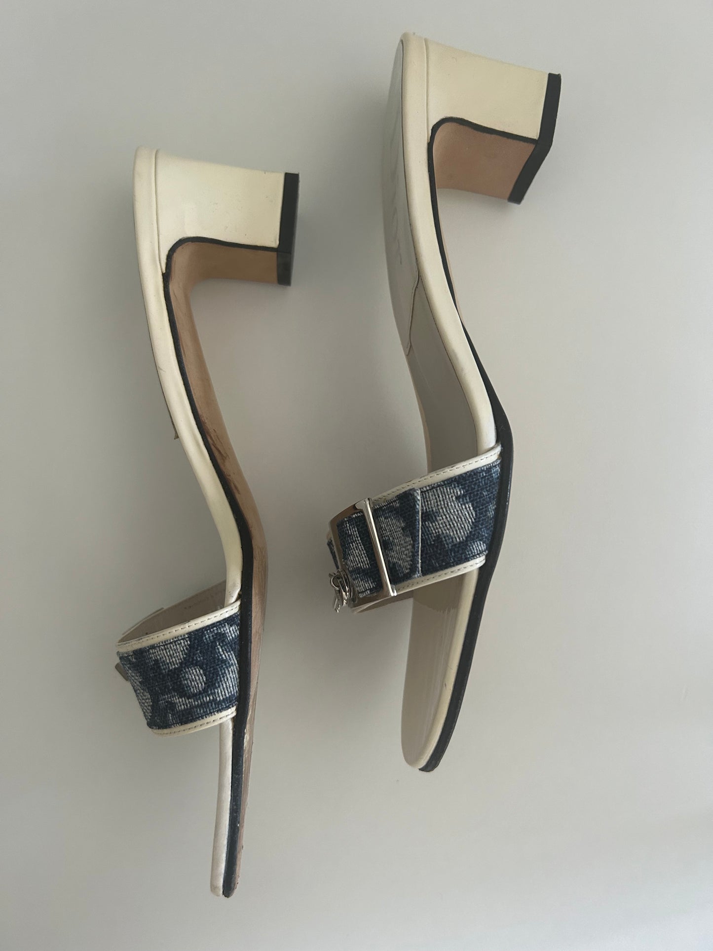 Dior denim key&lock sandals EU39.5