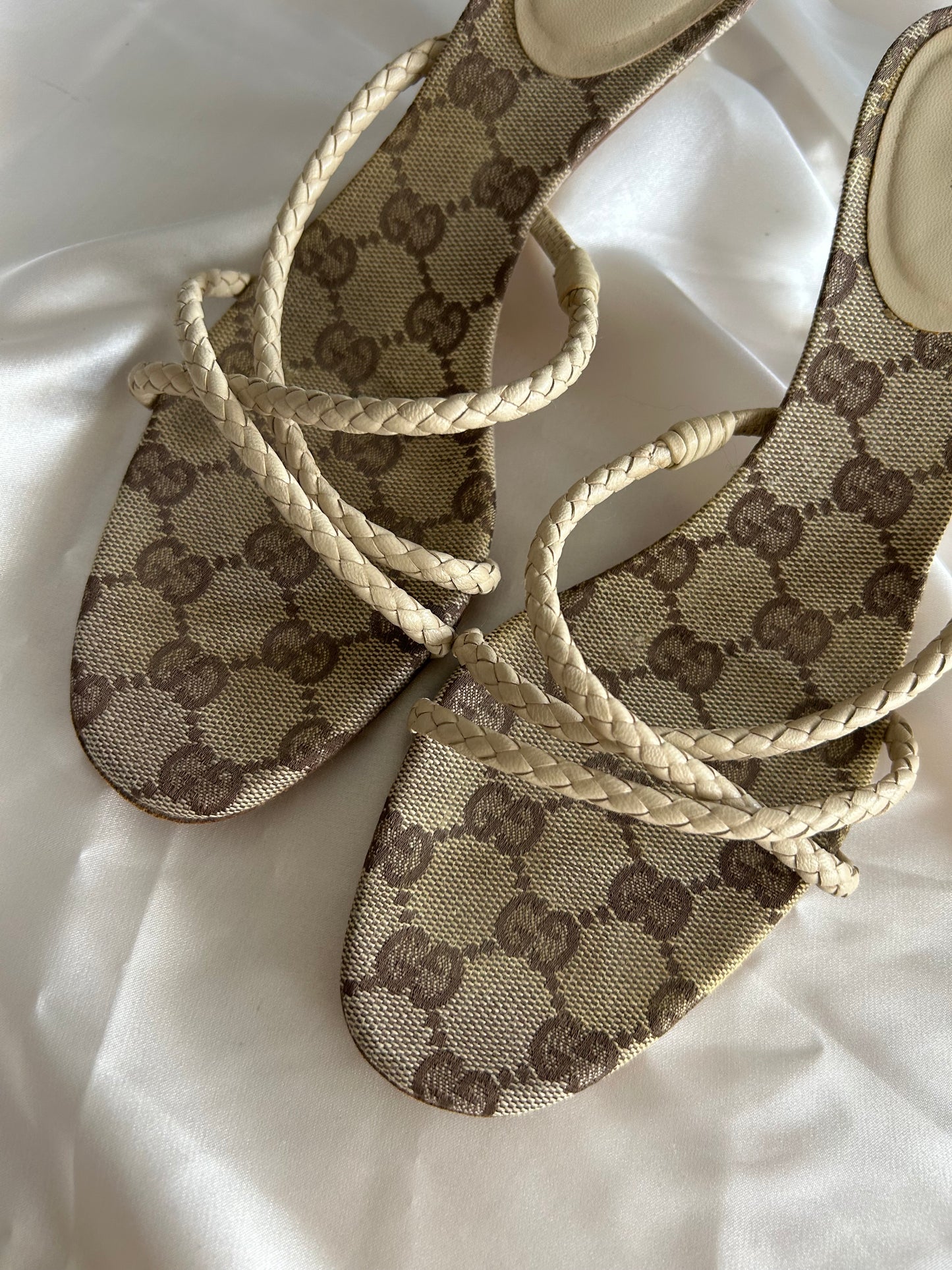 Gucci canvas sandals EU37