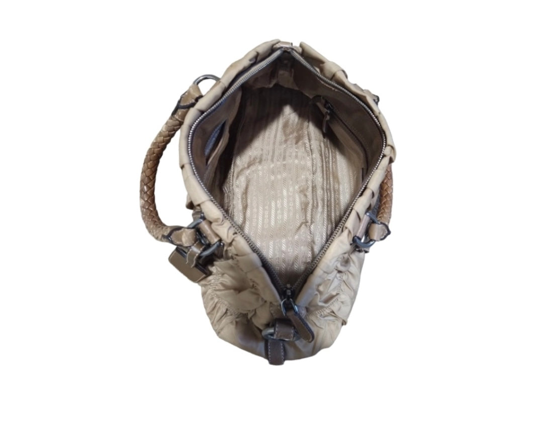 Prada Gaufre Nylon hand bag