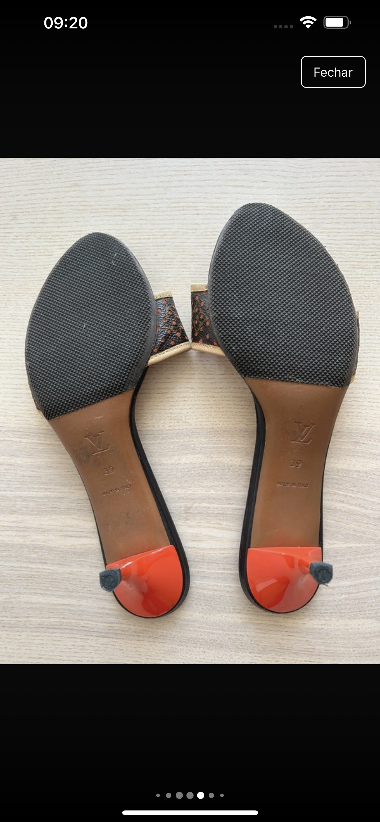 Louis Vuitton monogram kitten mules
