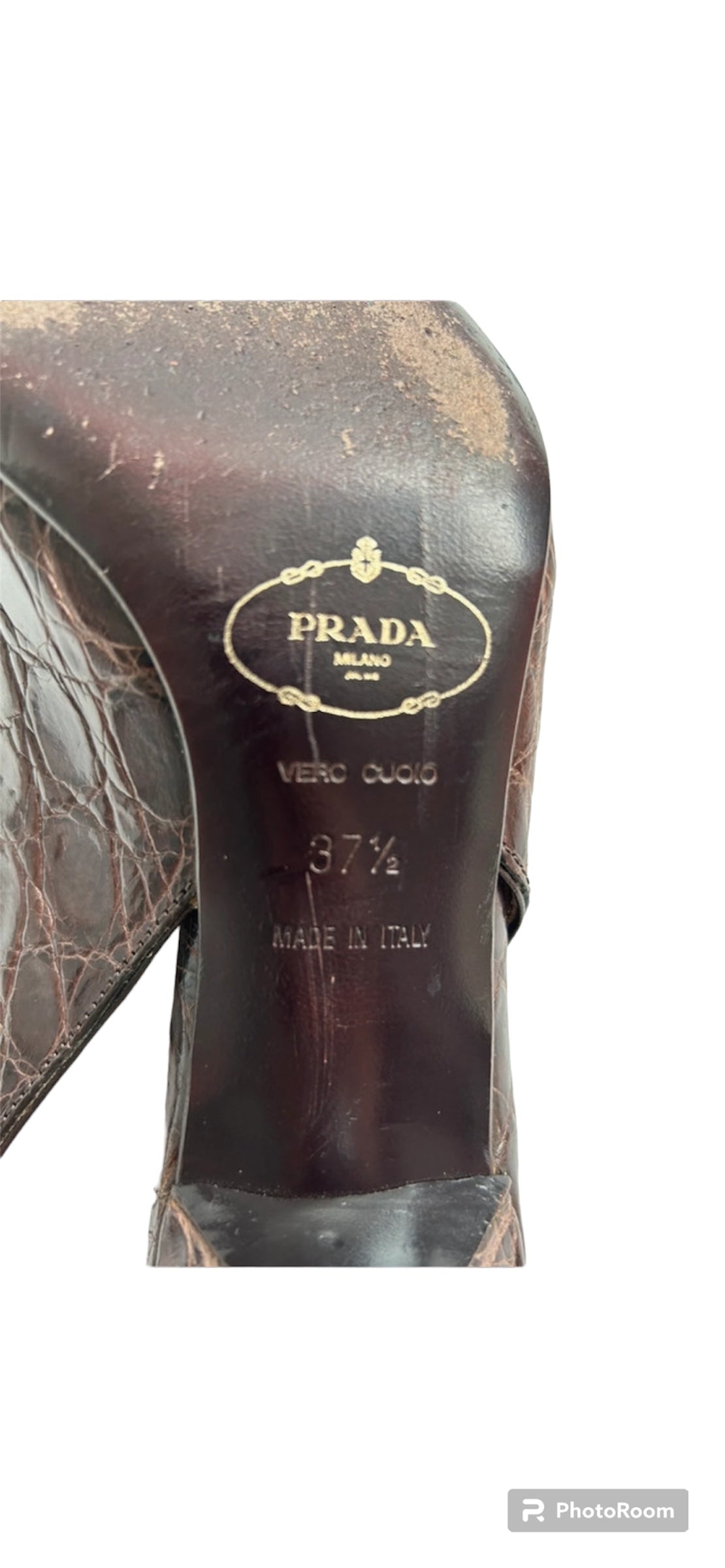 Prada brown slingback EU37.5