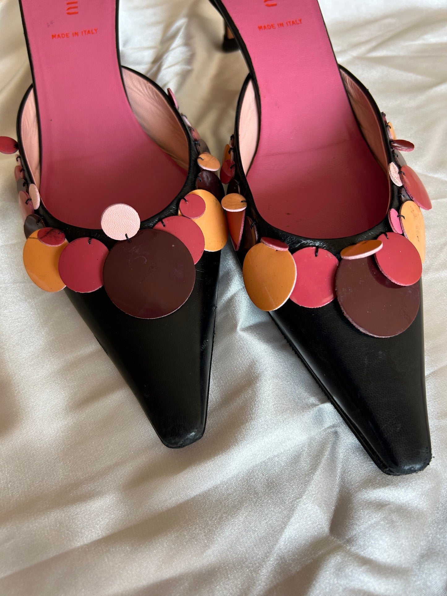 MiuMiu leather mules EU38.5