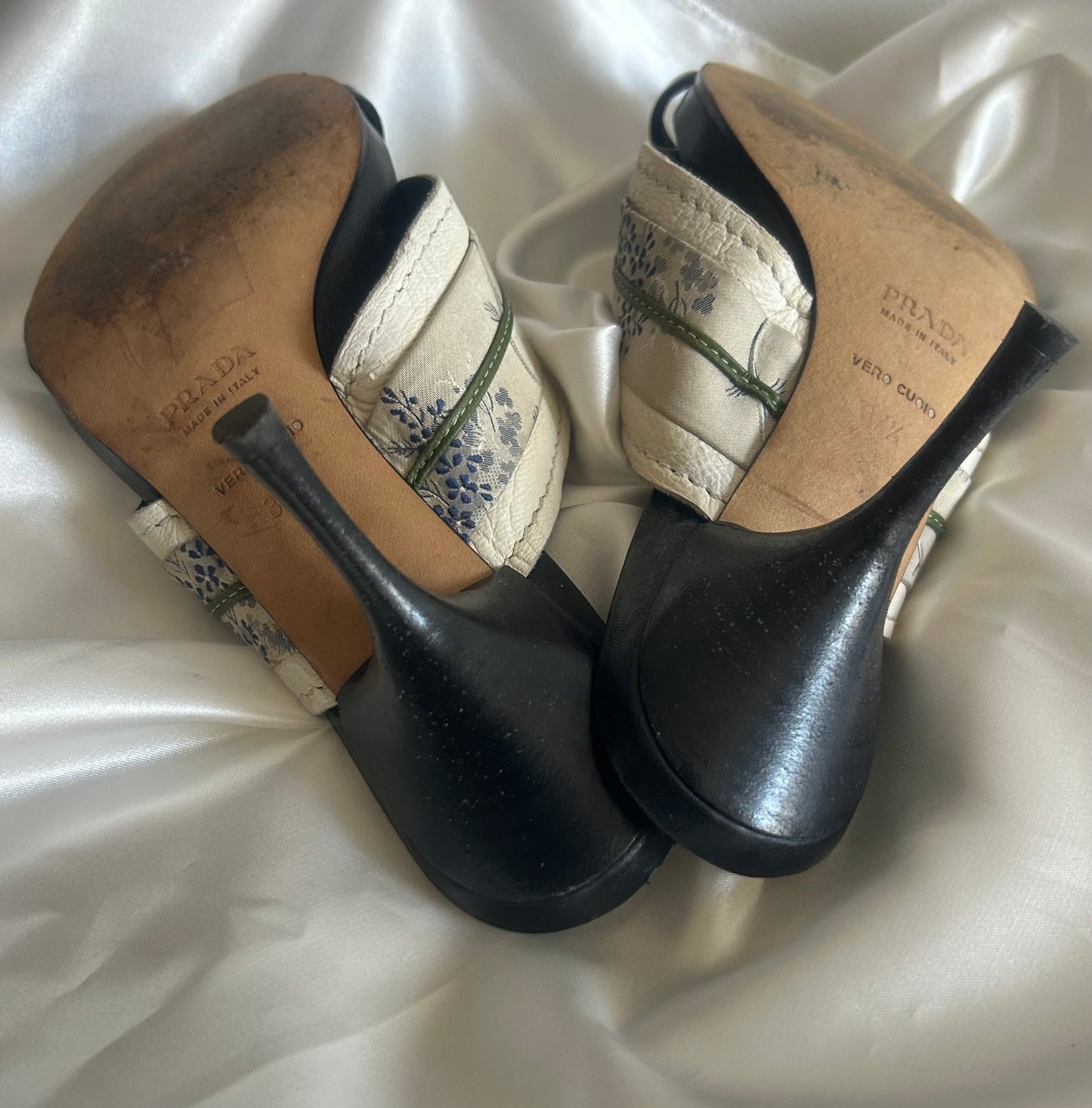 Prada floral print slides EU37.5