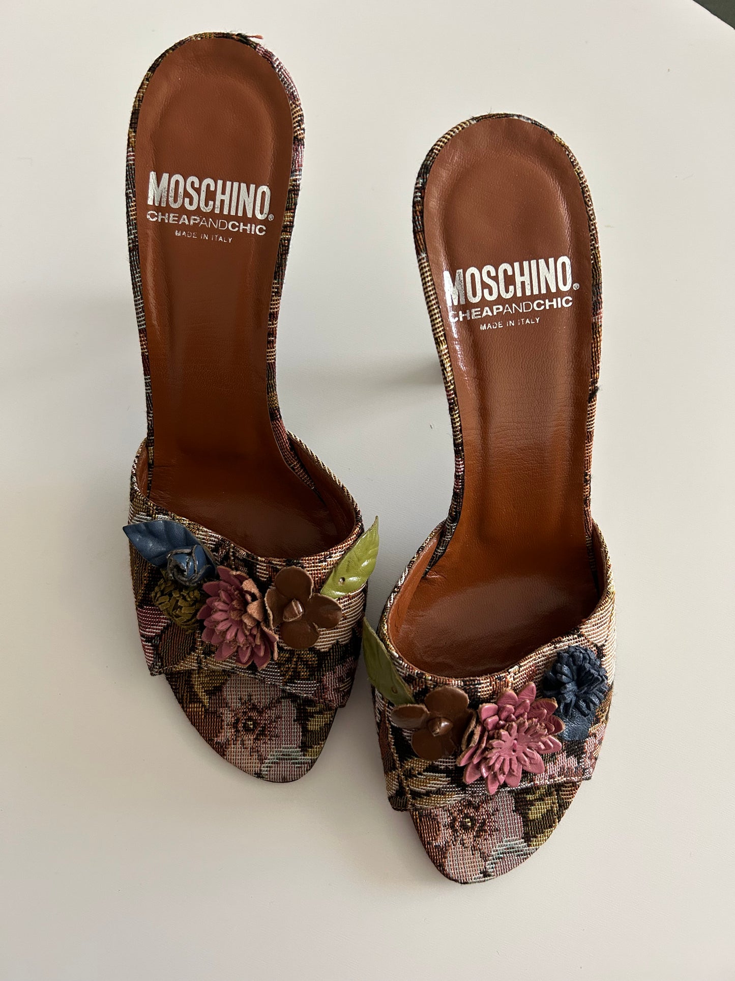 Moschino tapestry mules EU38