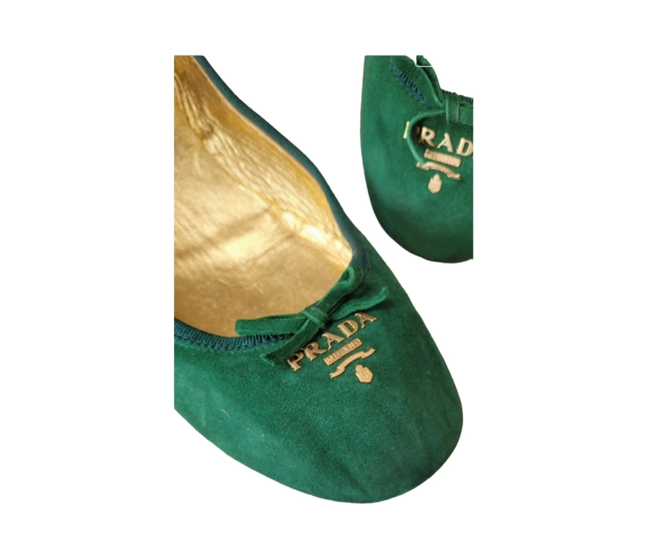 Prada suede ballet flats EU38.5