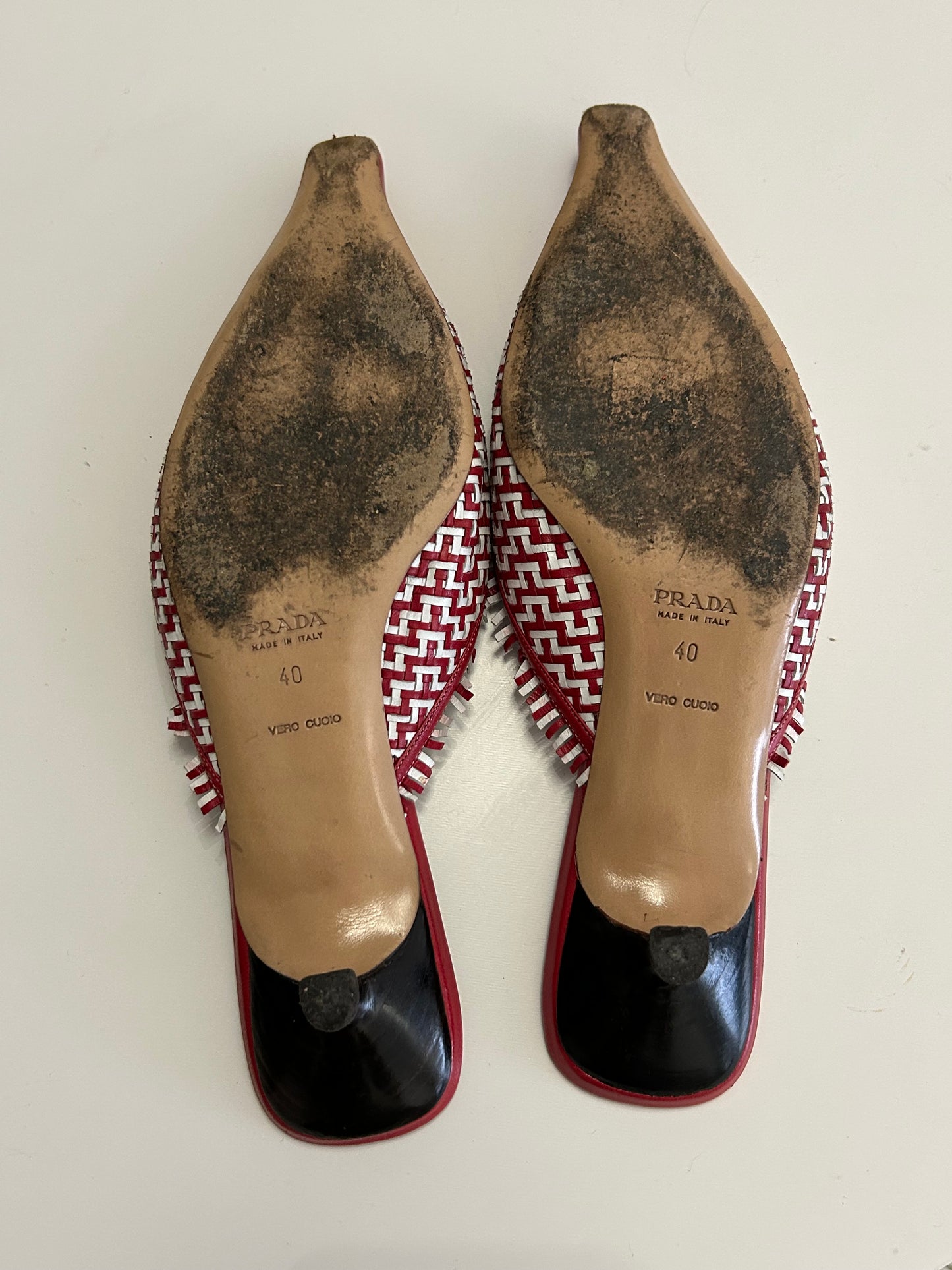 Prada leather mules EU40
