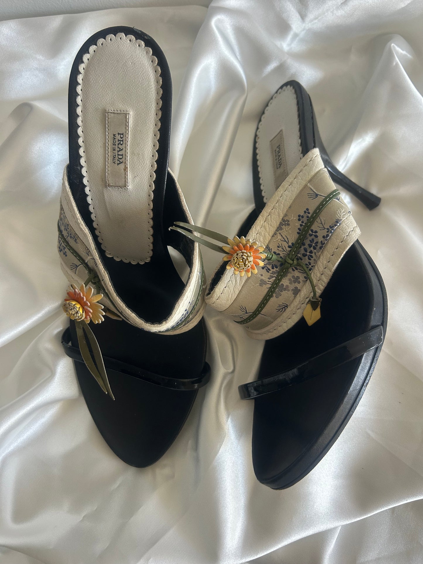 Prada floral print slides EU37.5