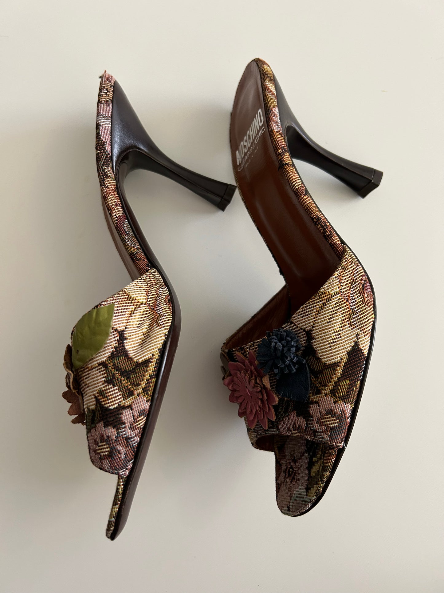 Moschino tapestry mules EU38