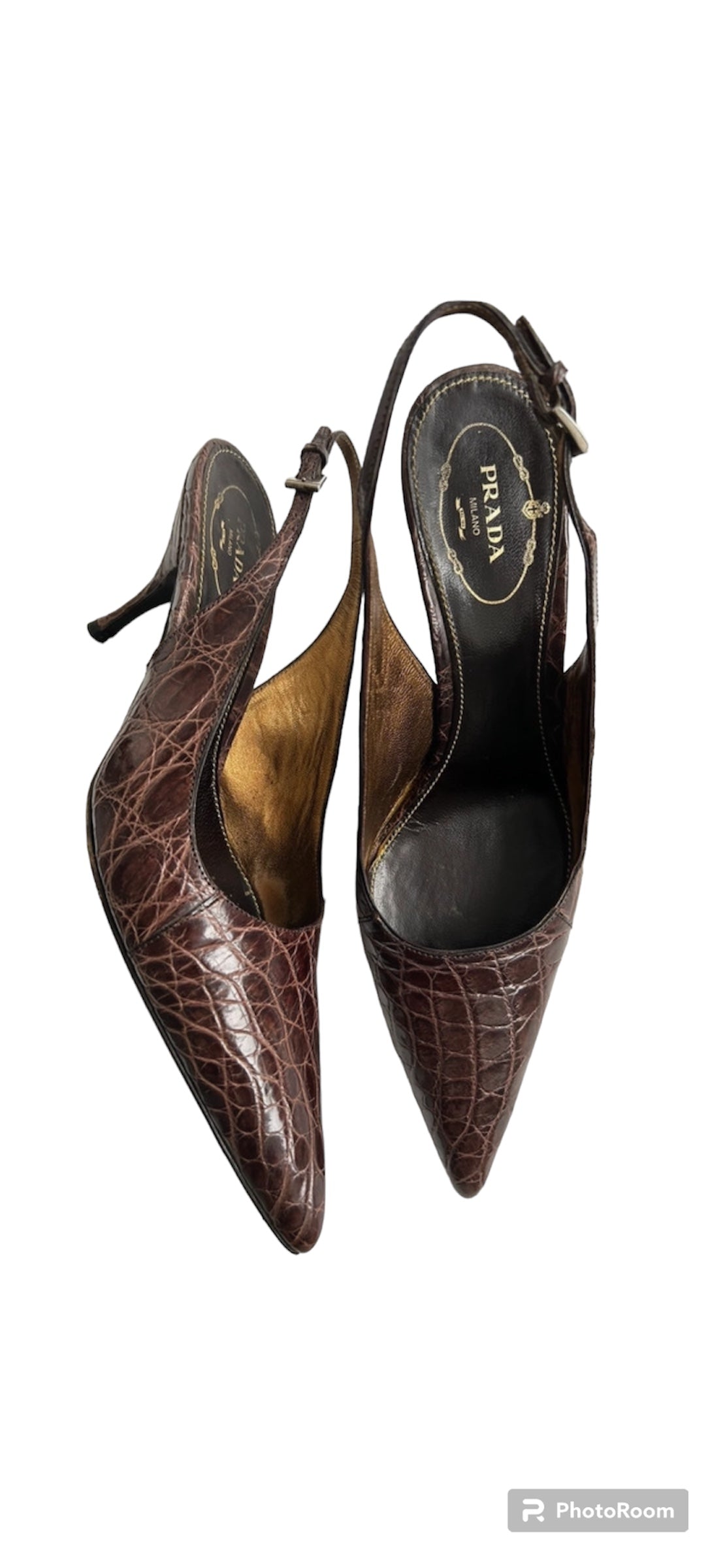 Prada brown slingback EU37.5