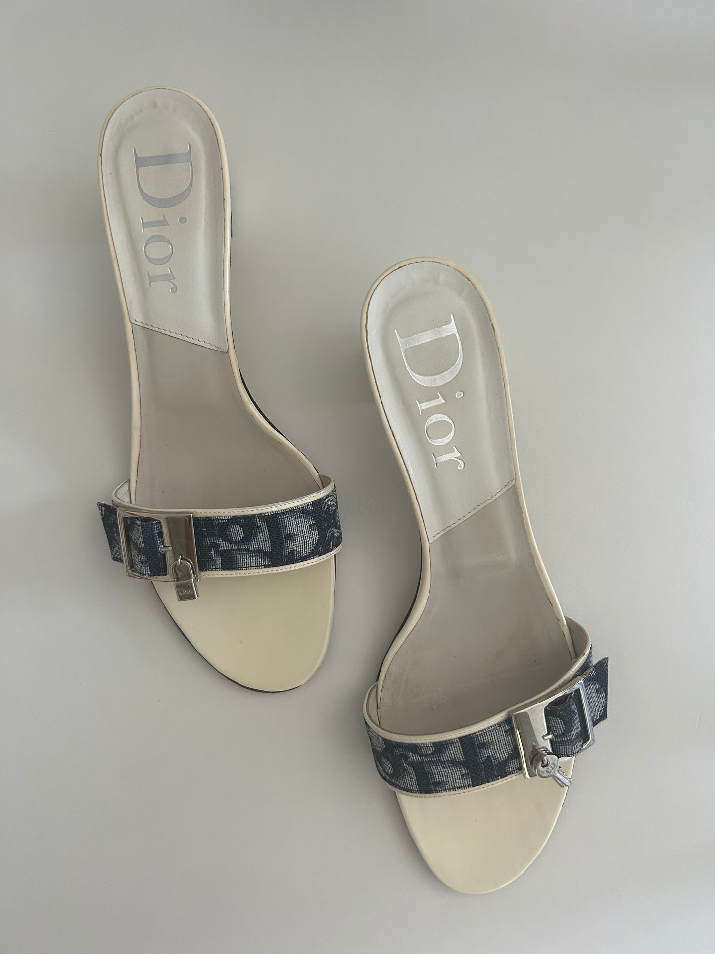 Dior denim key&lock sandals EU39.5
