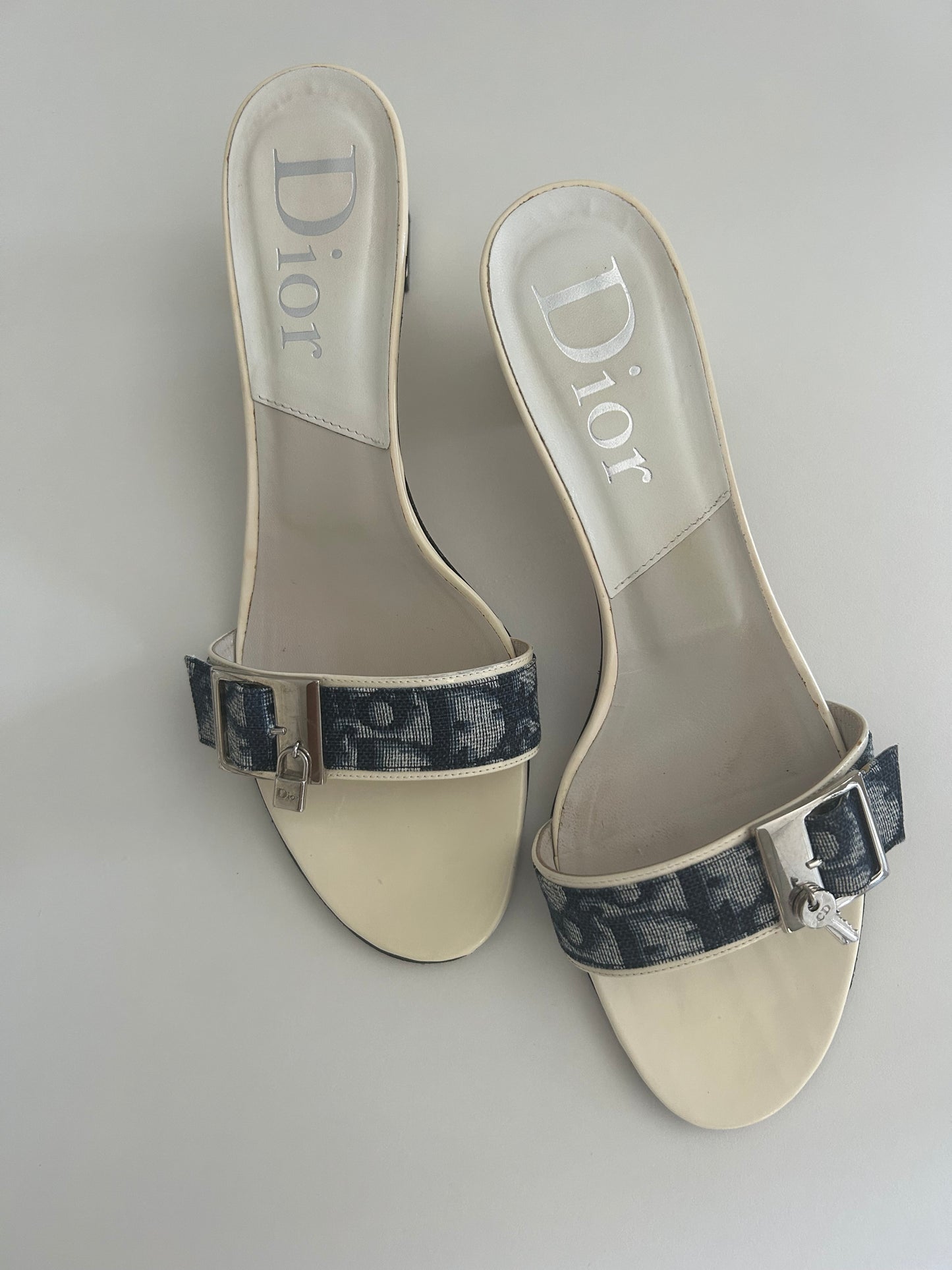 Dior denim key&lock sandals EU39.5