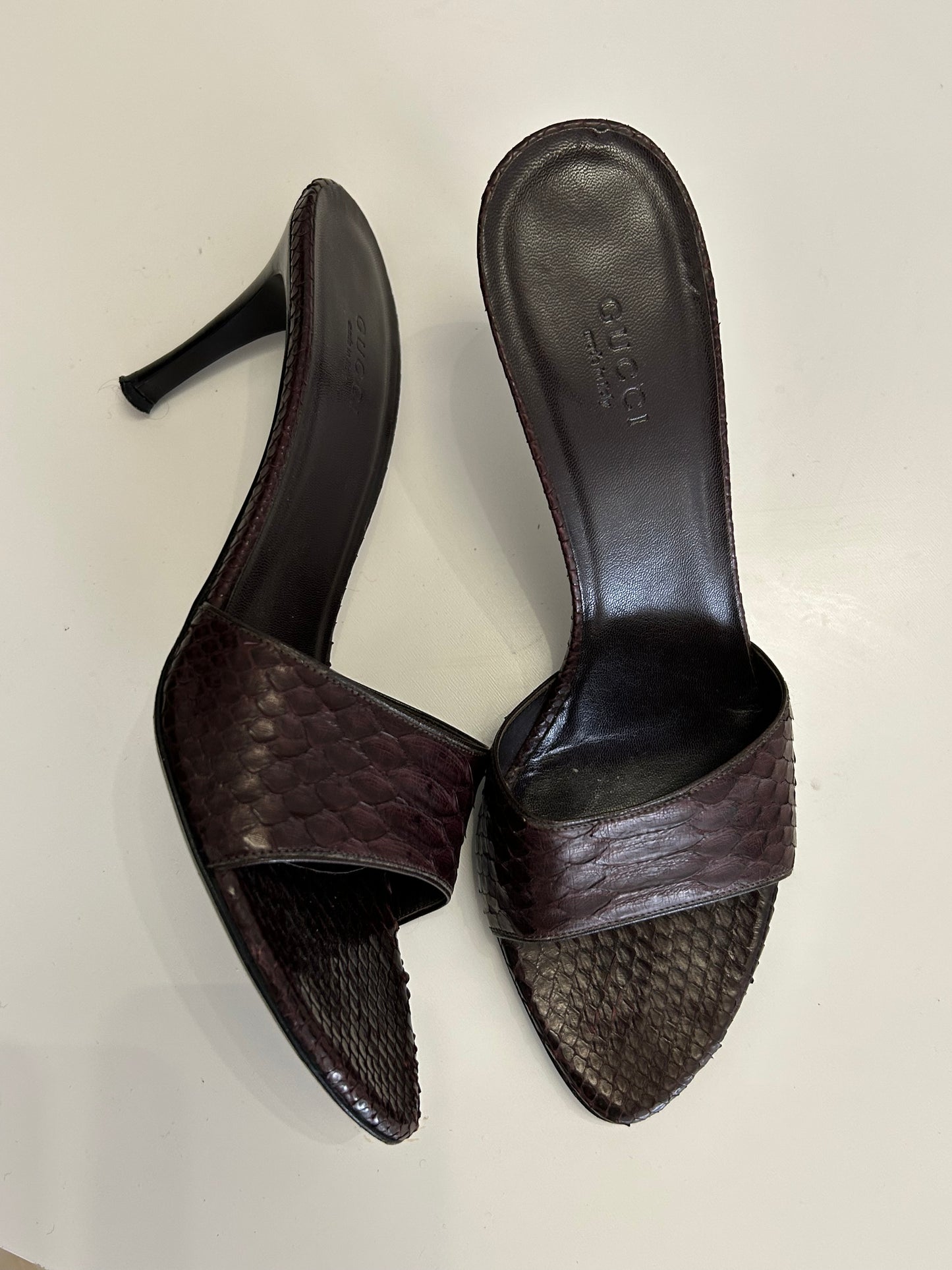 Gucci snakeskin heels EU39.5