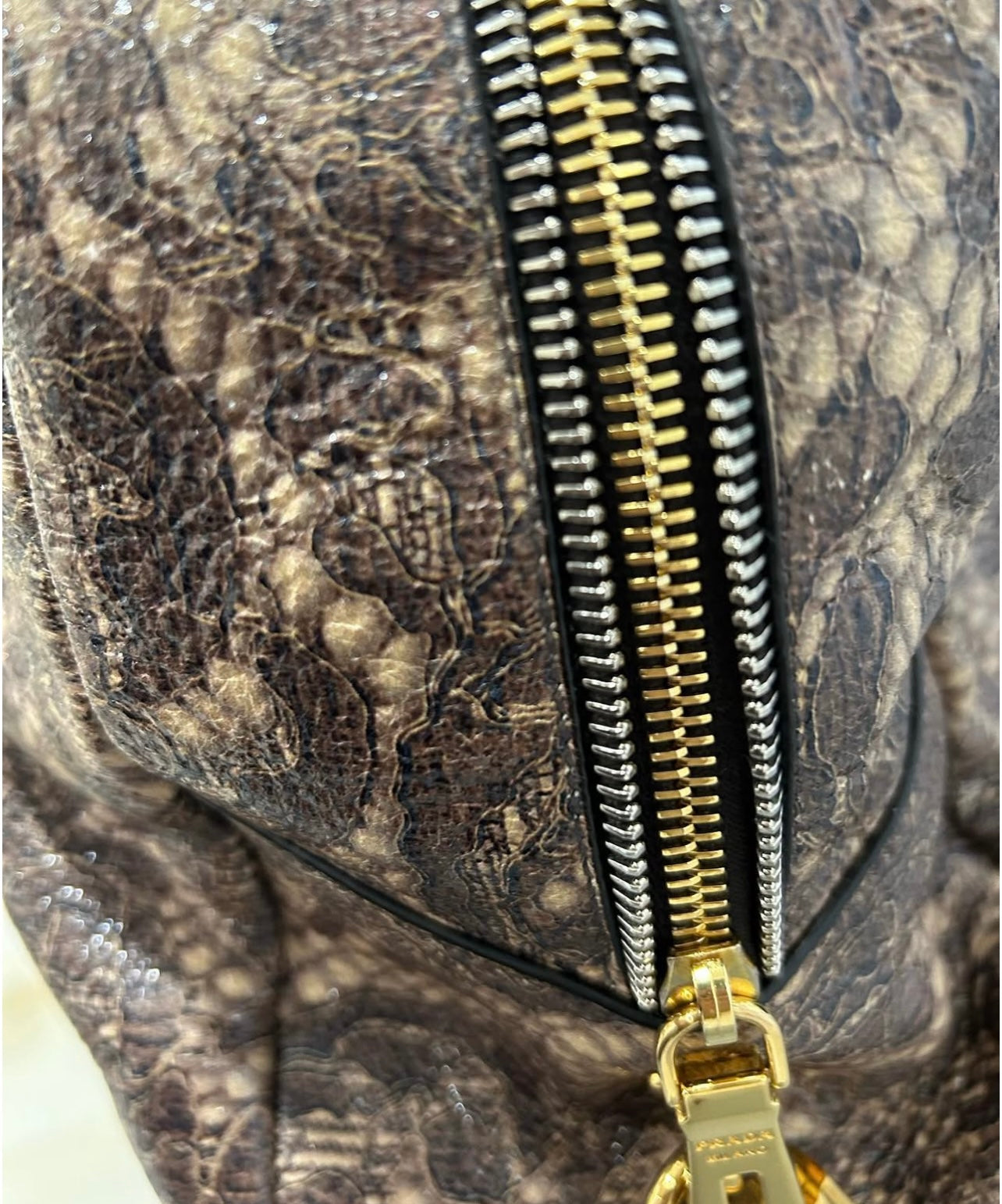 Prada hand bag lace print