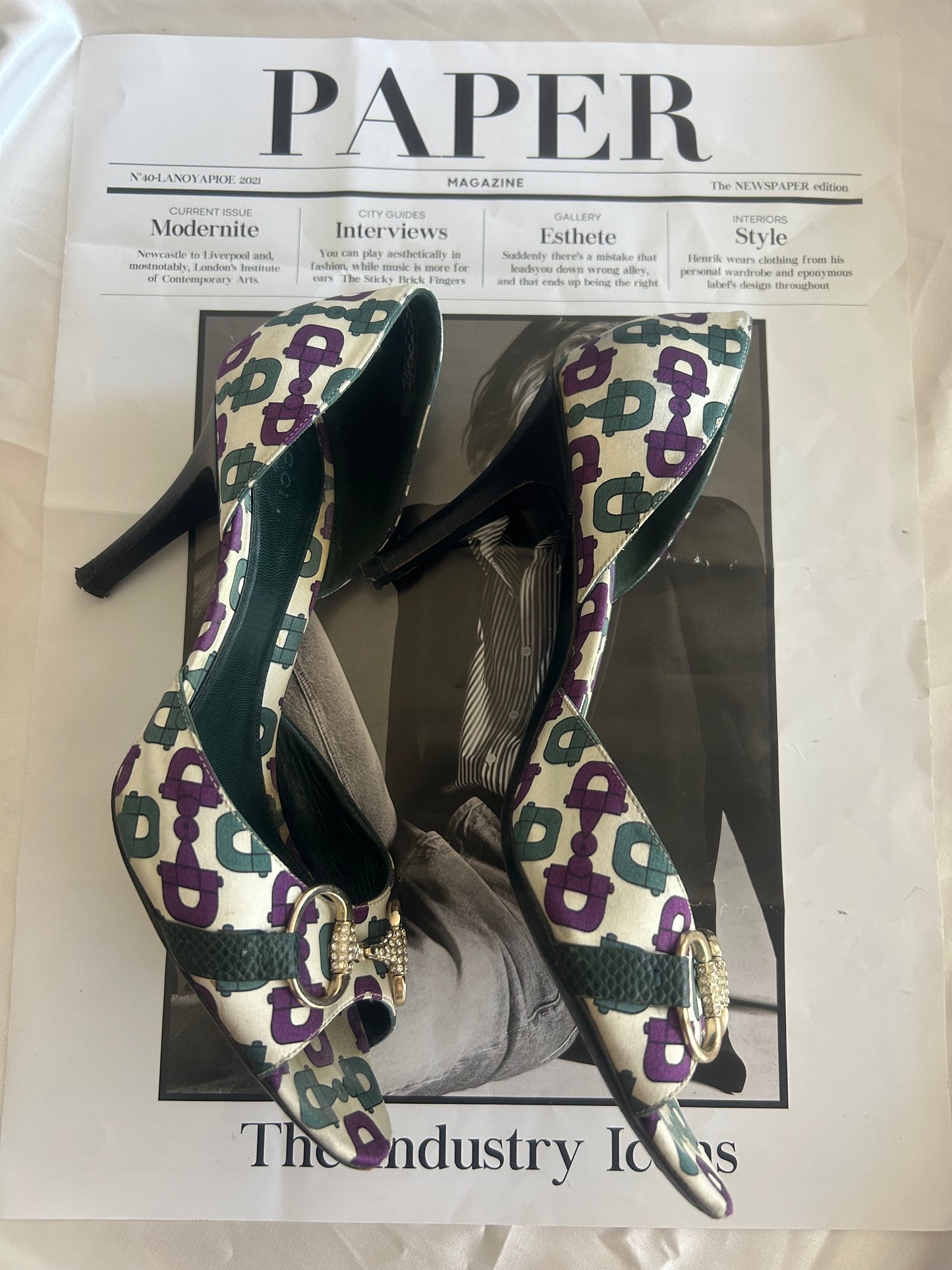 Gucci silk pumps EU39