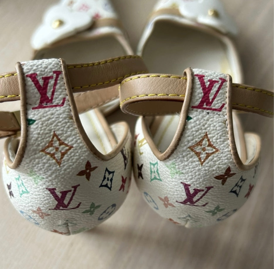 Louis Vuitton vintage Monogram sling back by Murakami