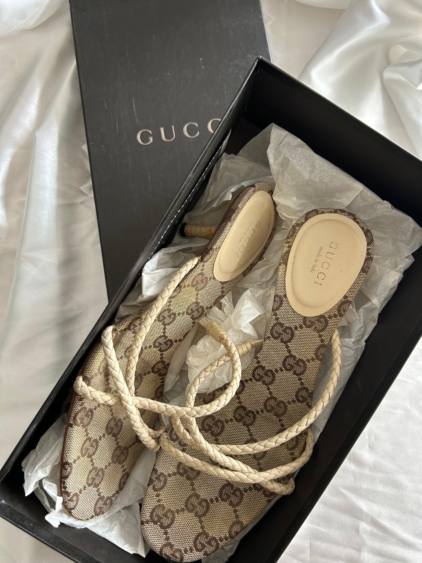 Gucci canvas sandals EU37