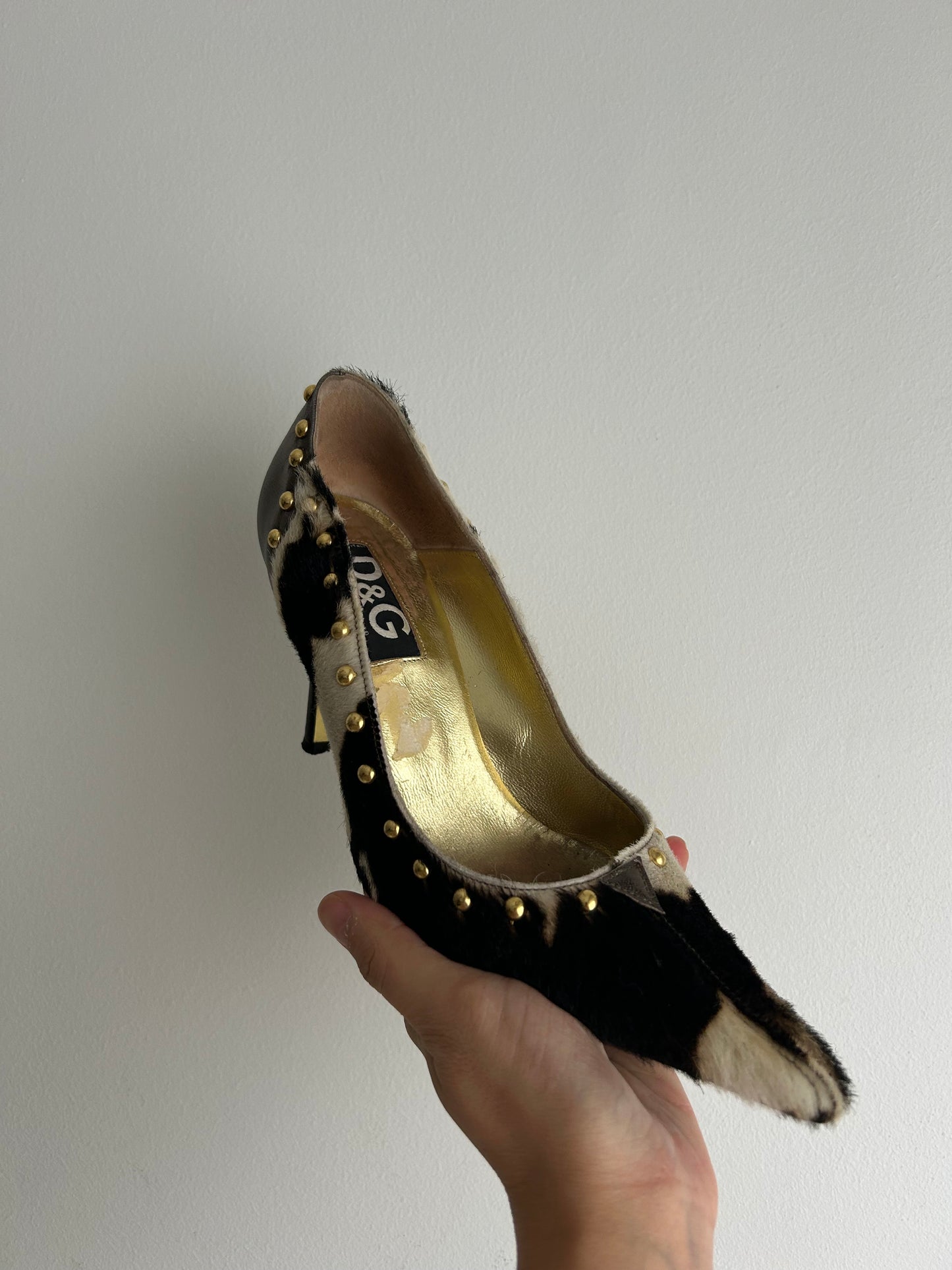 Dolce&Gabbana pony style calfskin heels EU37