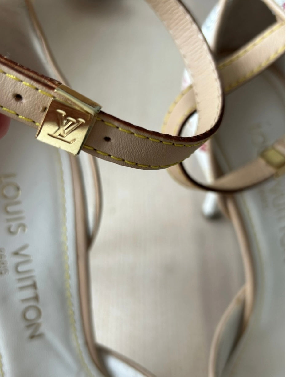 Louis Vuitton vintage Monogram sling back by Murakami