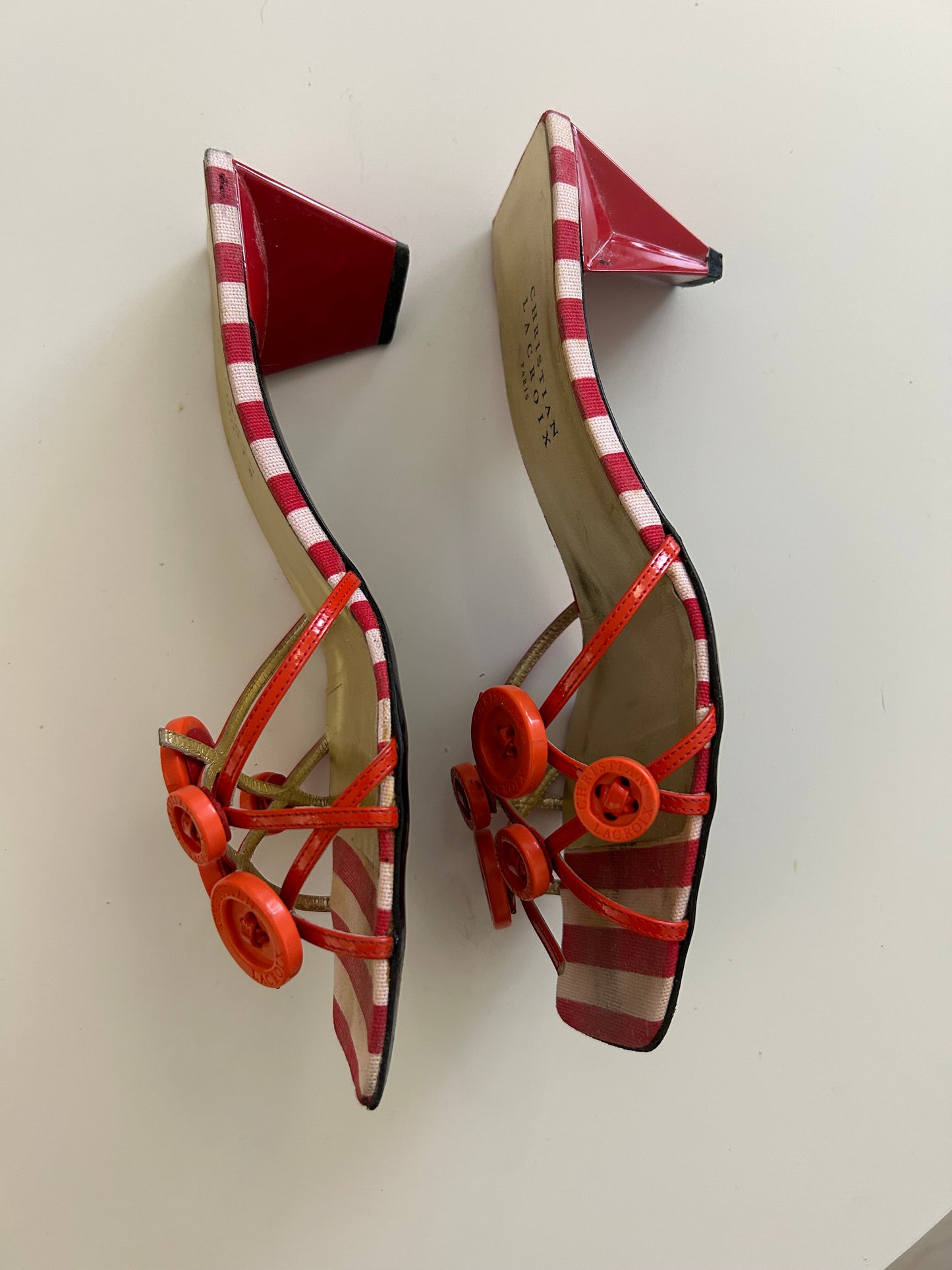 Christian Lacroix buttons mules EU38