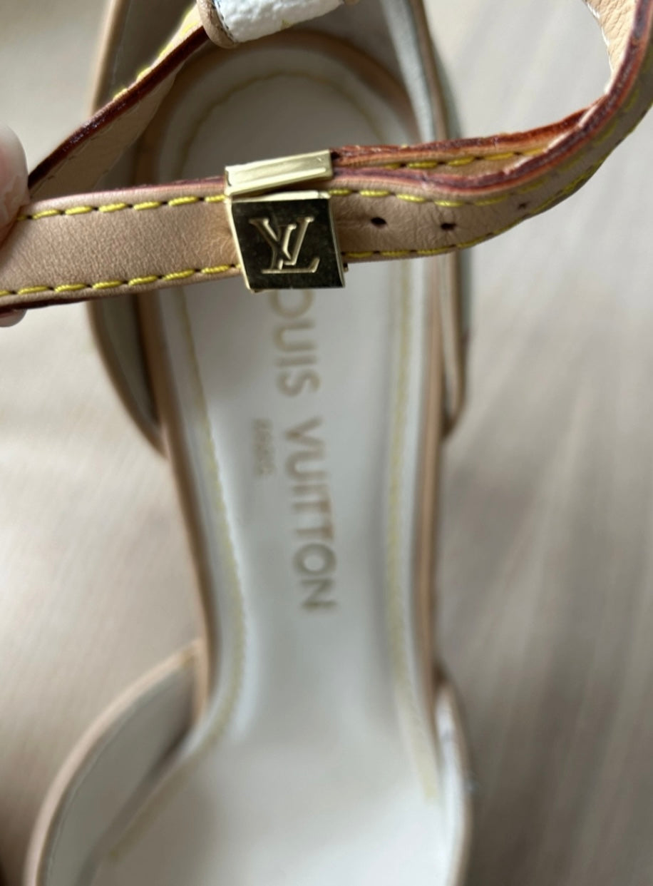 Louis Vuitton vintage Monogram sling back by Murakami