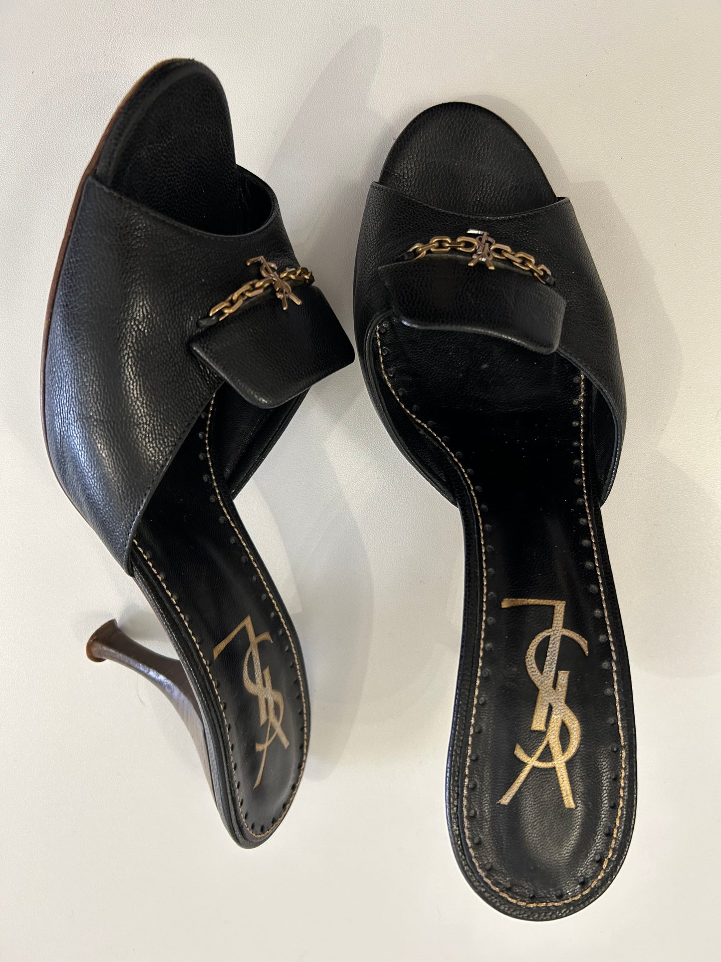 Yves Saint Laurent Black mules EU38.5