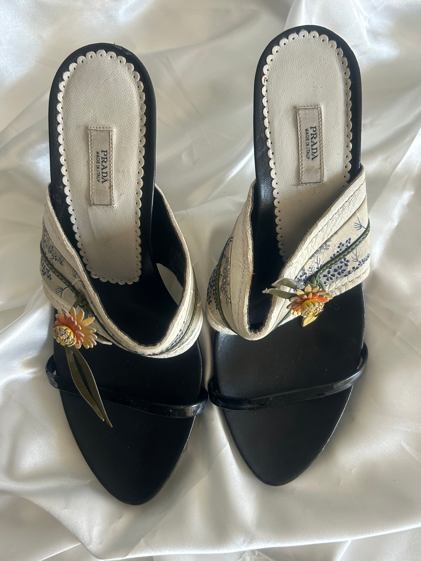 Prada floral print slides EU37.5