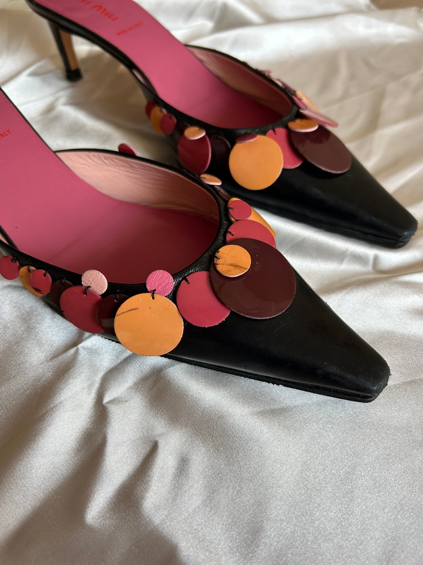 MiuMiu leather mules EU38.5