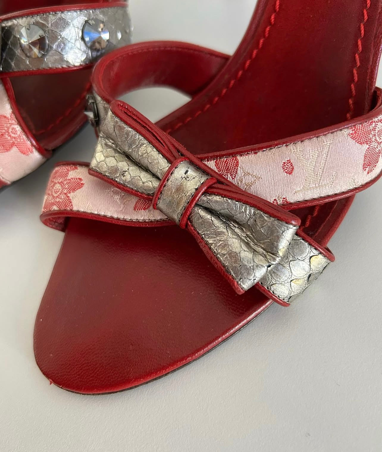Louis Vuitton Cherry Blossom heels by Murakami
