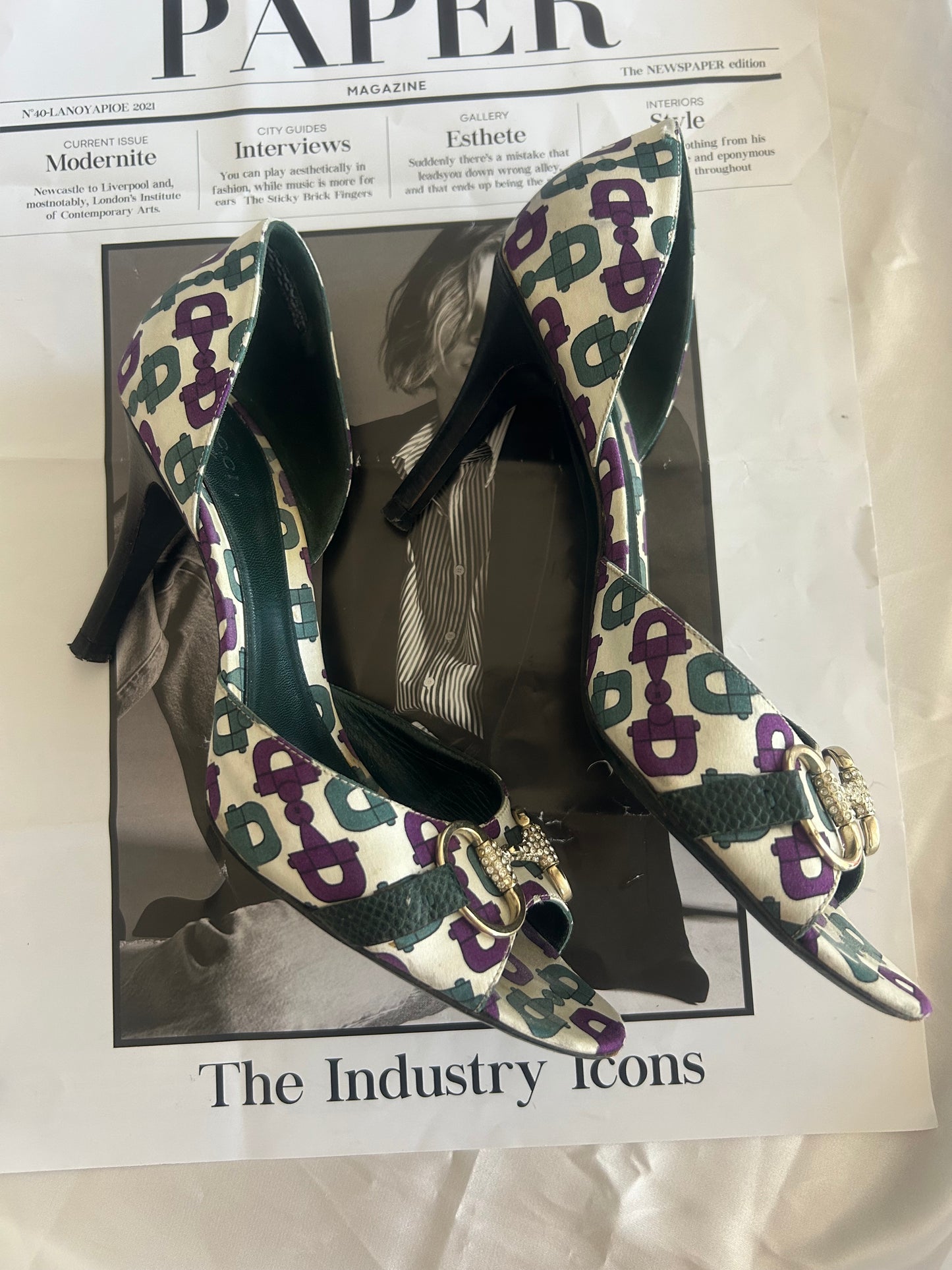 Gucci silk pumps EU39