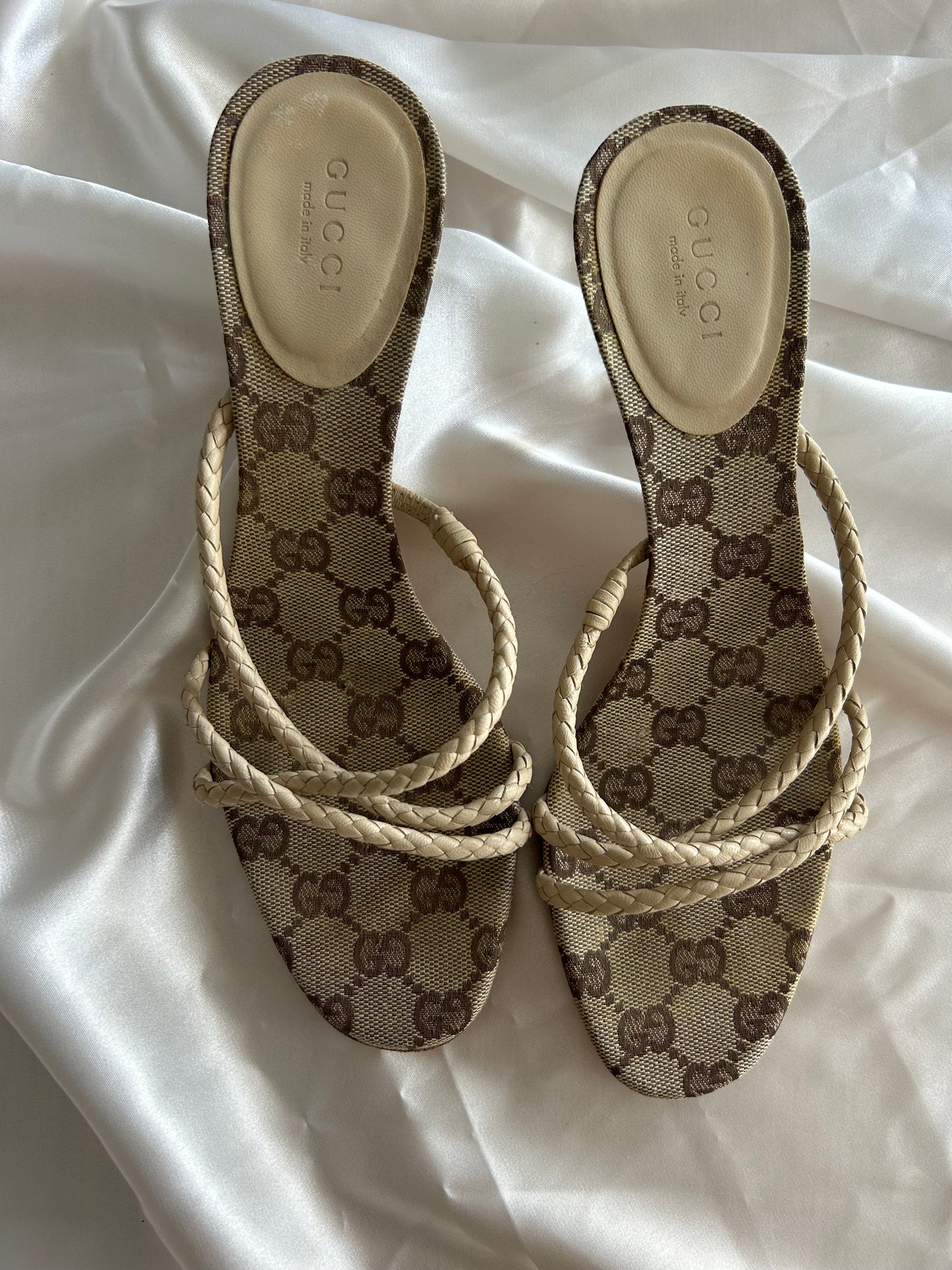 Gucci canvas sandals EU37