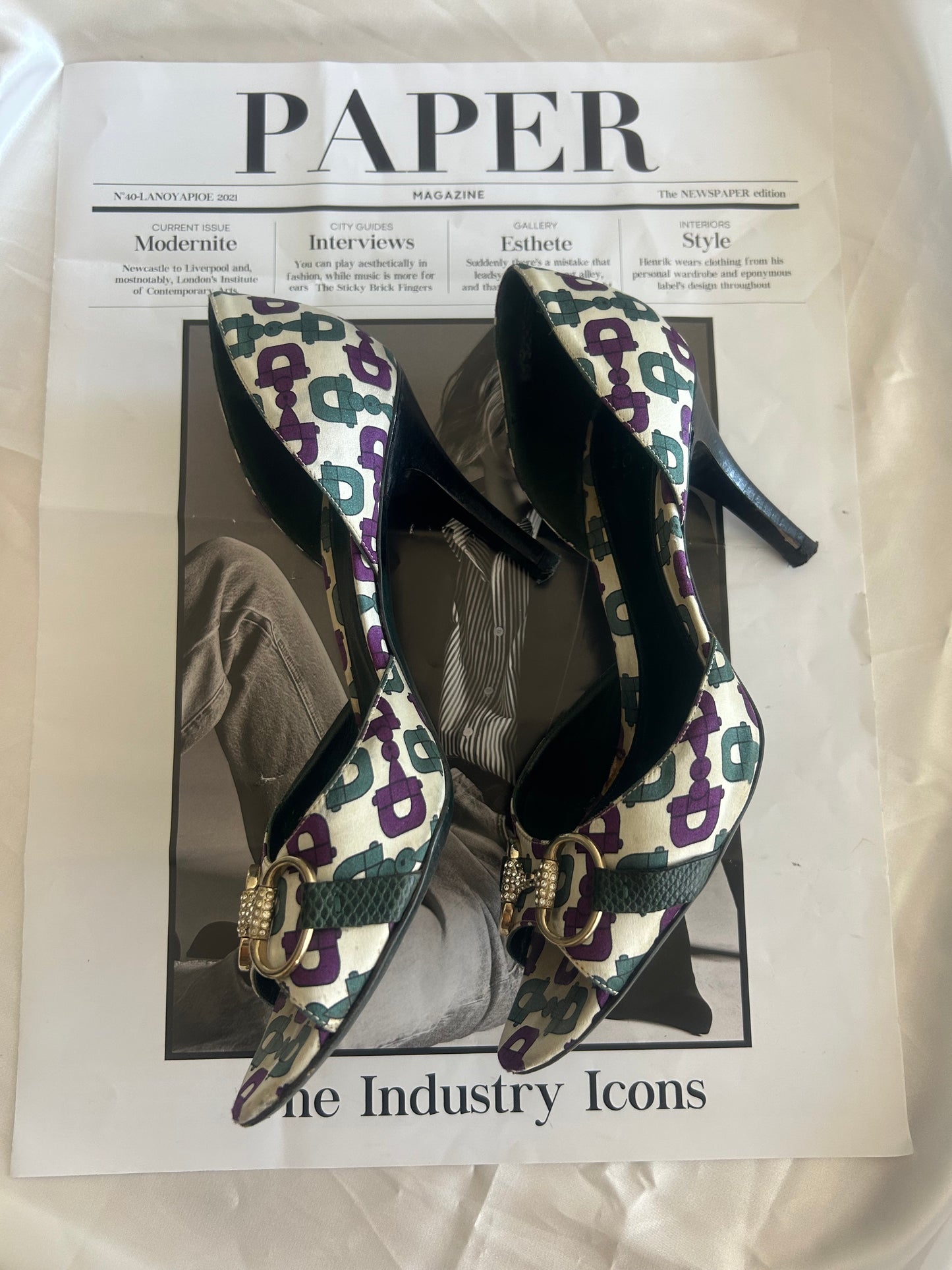Gucci silk pumps EU39
