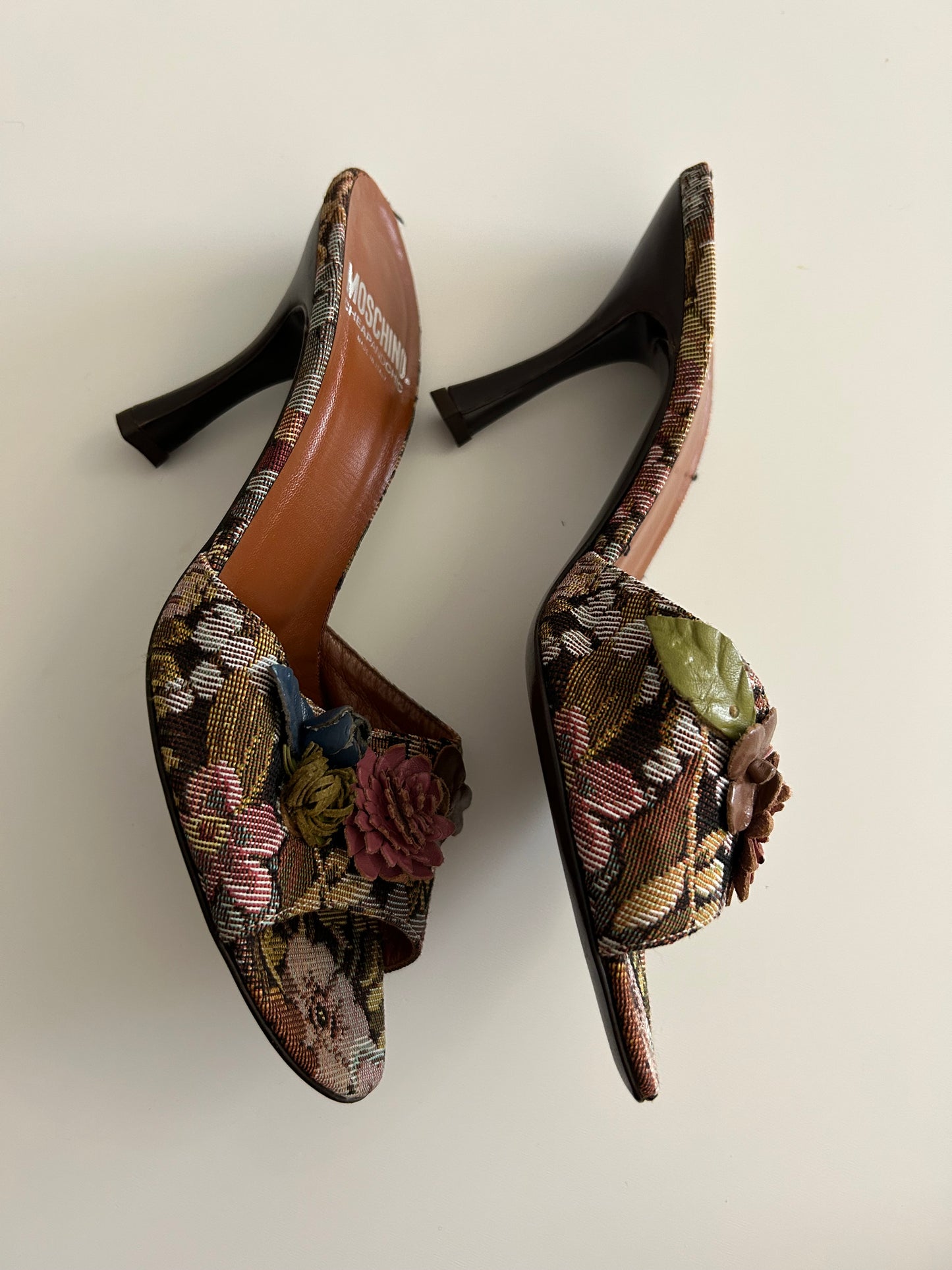 Moschino tapestry mules EU38