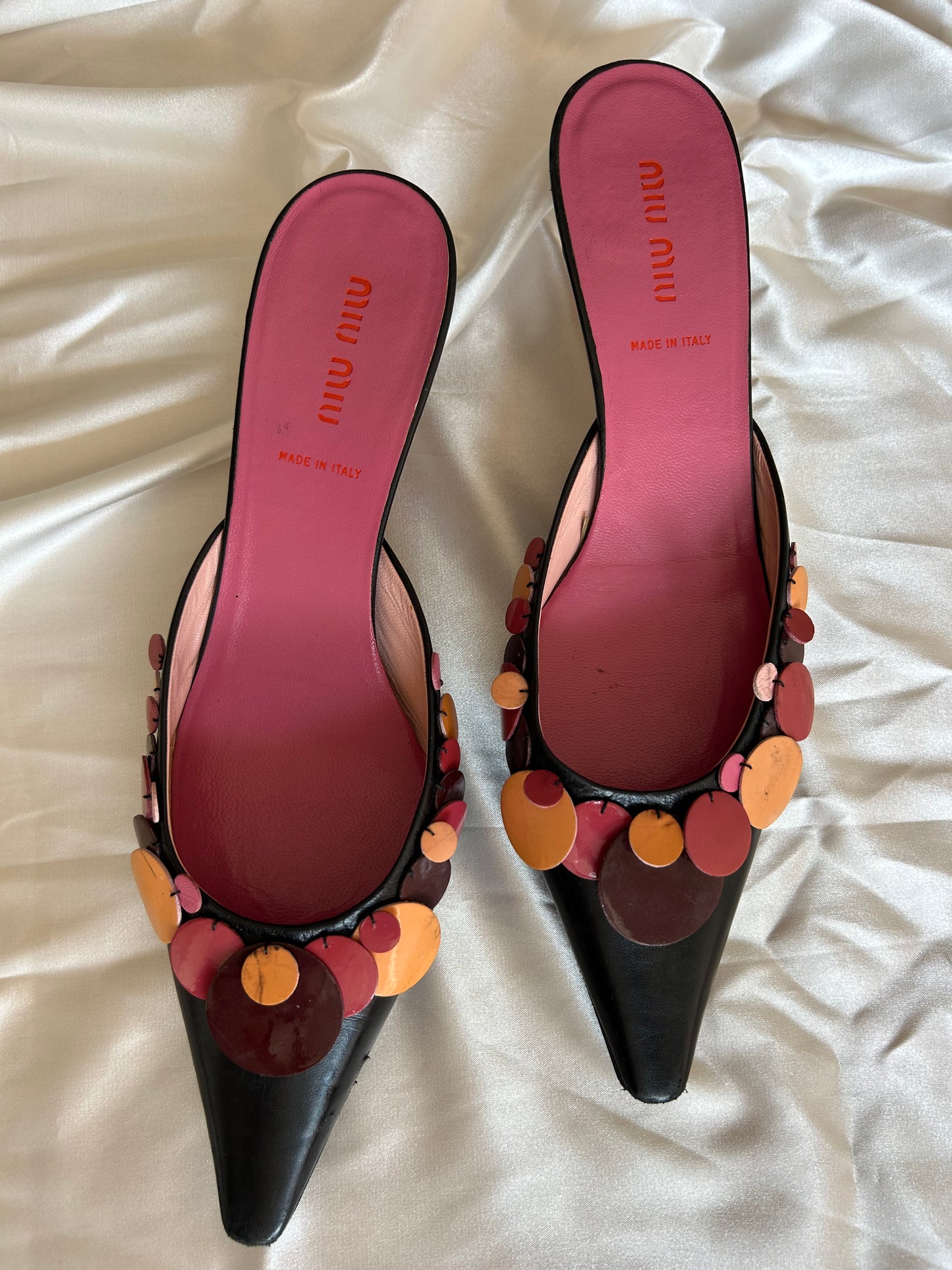MiuMiu leather mules EU38.5