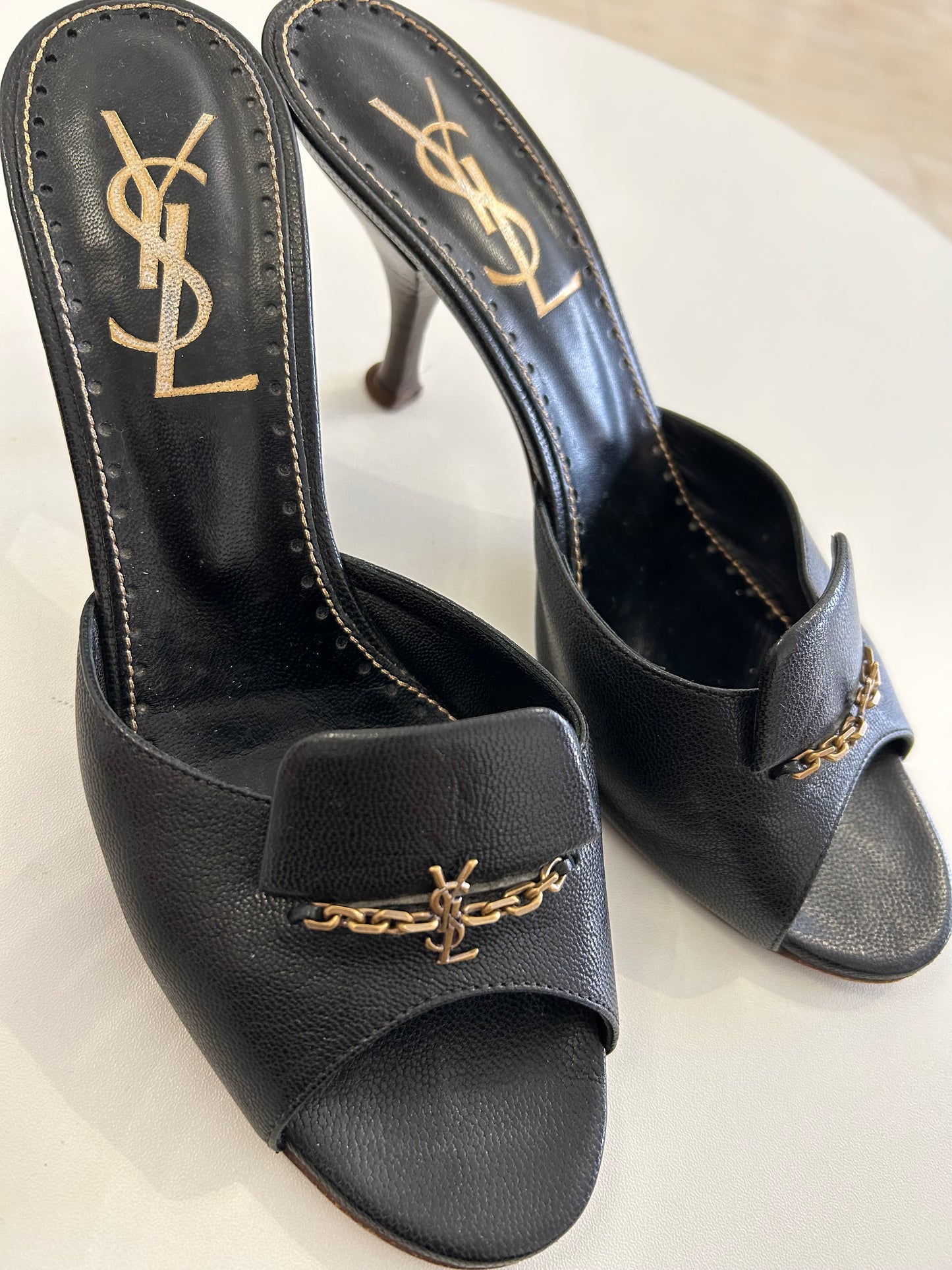 Yves Saint Laurent Black mules EU38.5