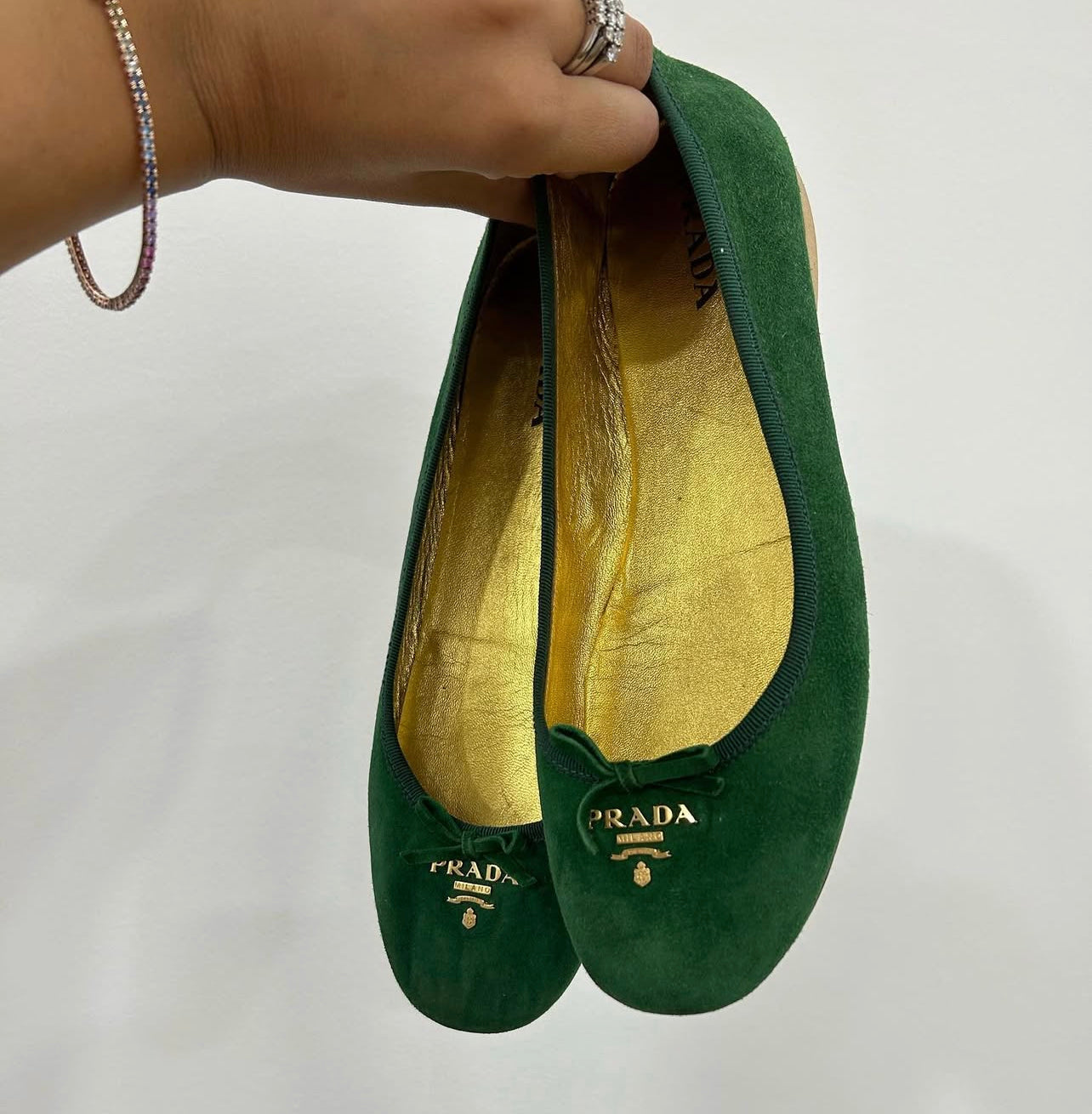 Prada suede ballet flats EU38.5