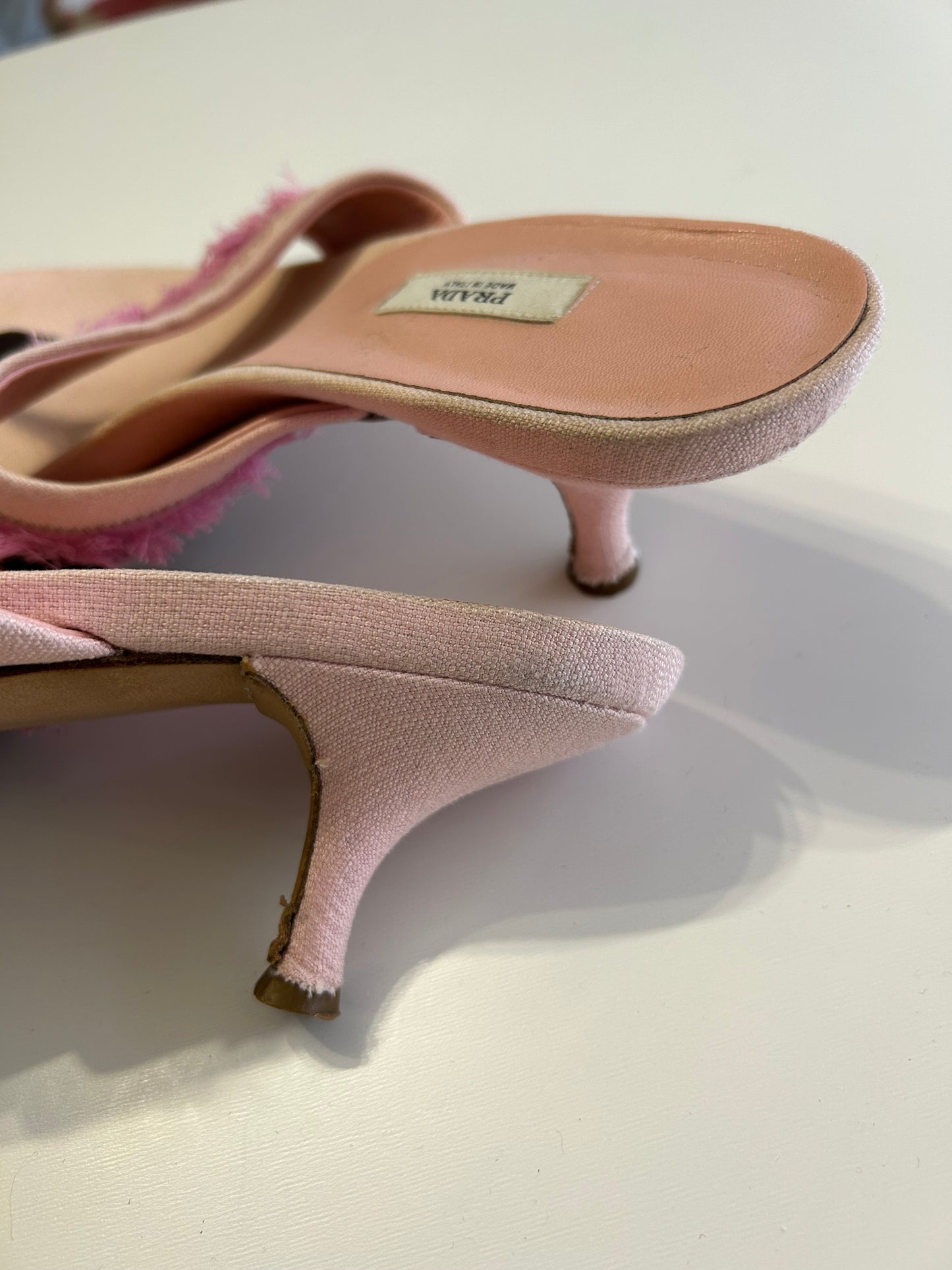 Prada thong kitten heels EU39