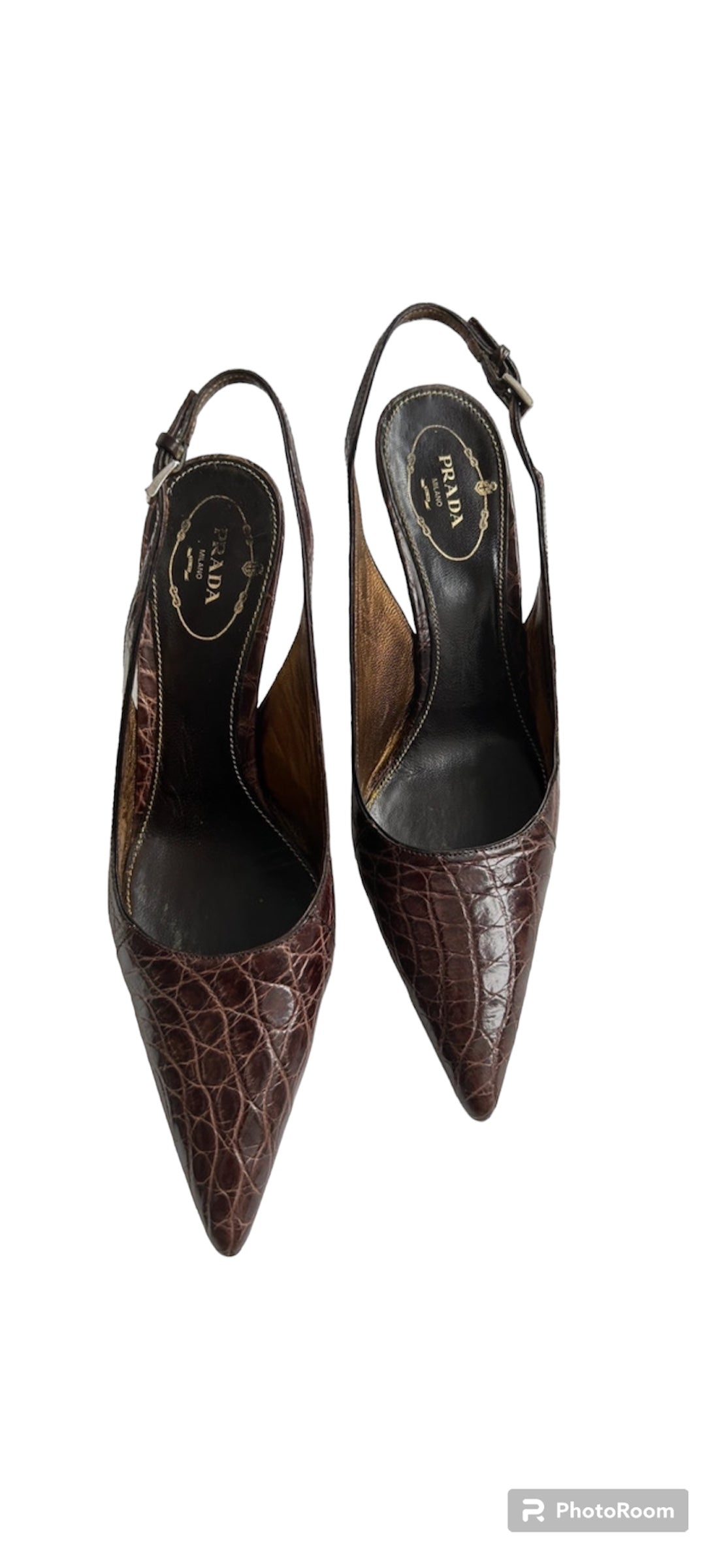 Prada brown slingback EU37.5
