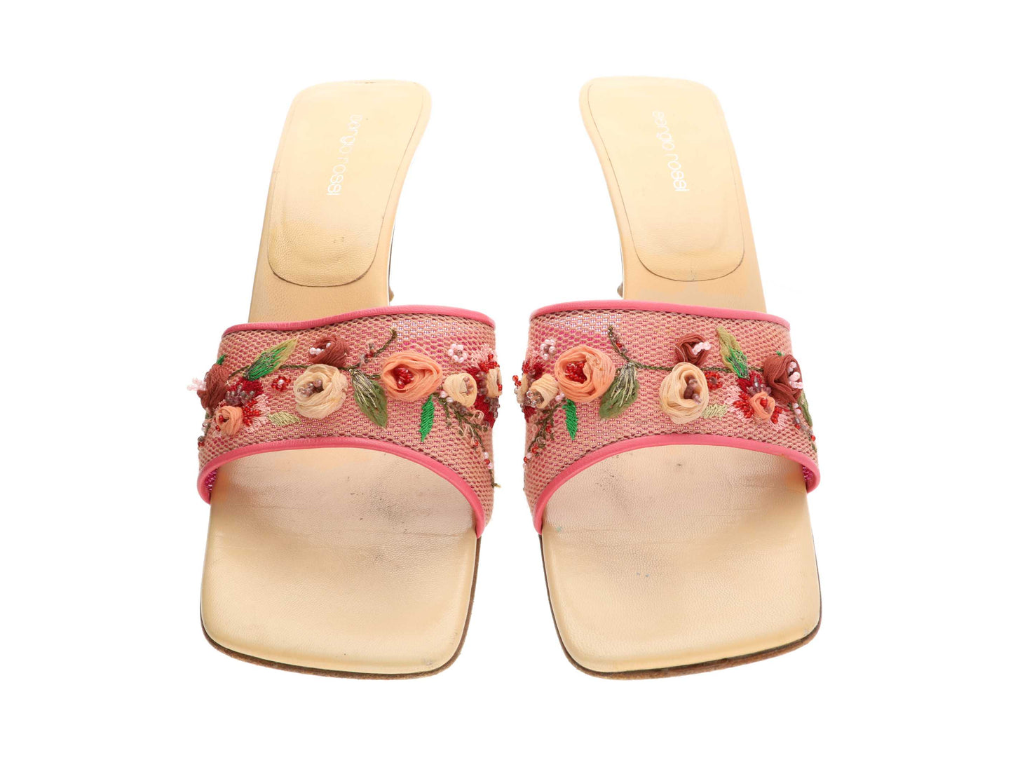 Sergio Rossi spring flower mules EU40