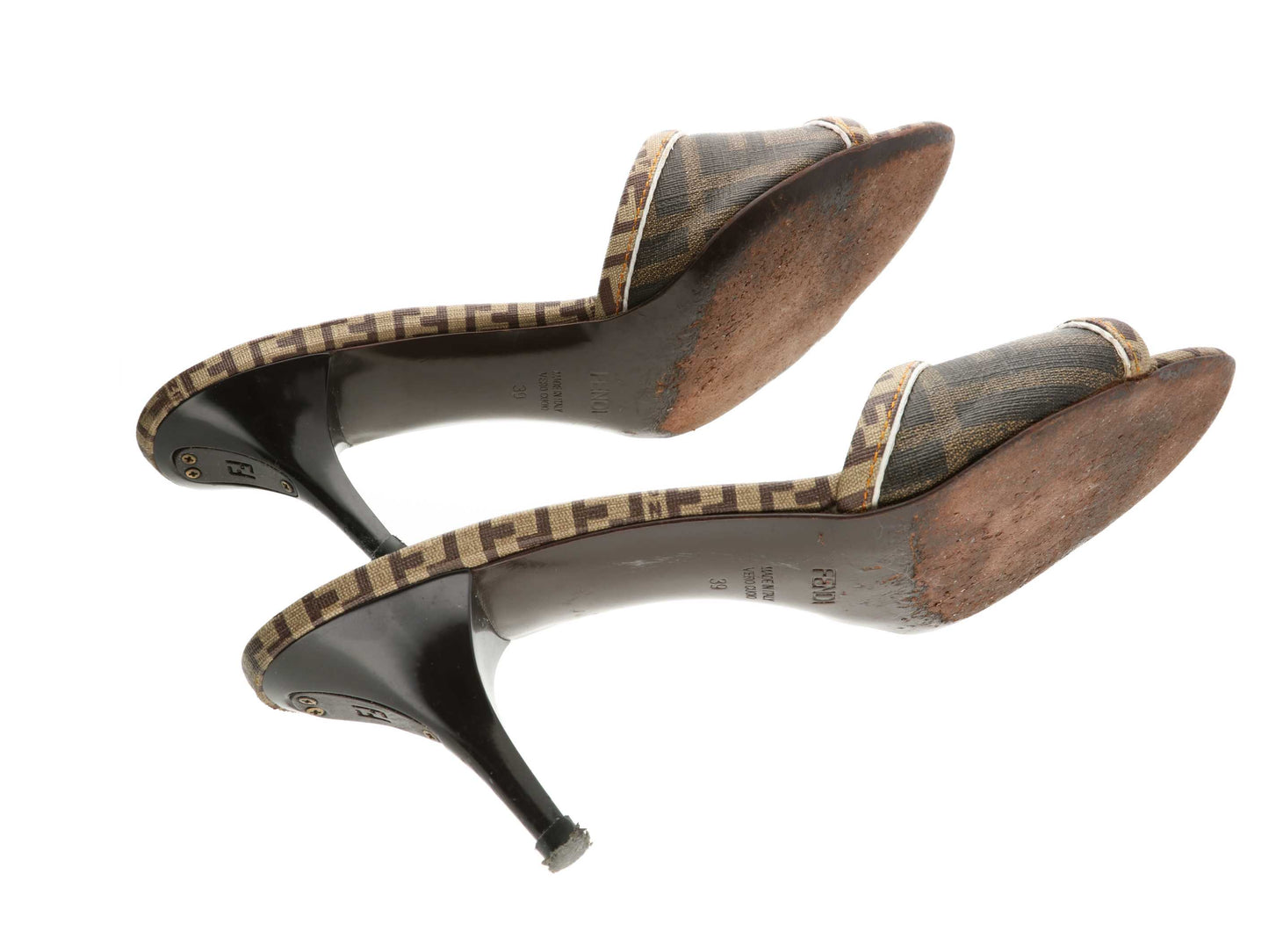 Fendi vintage logo sandals EU39