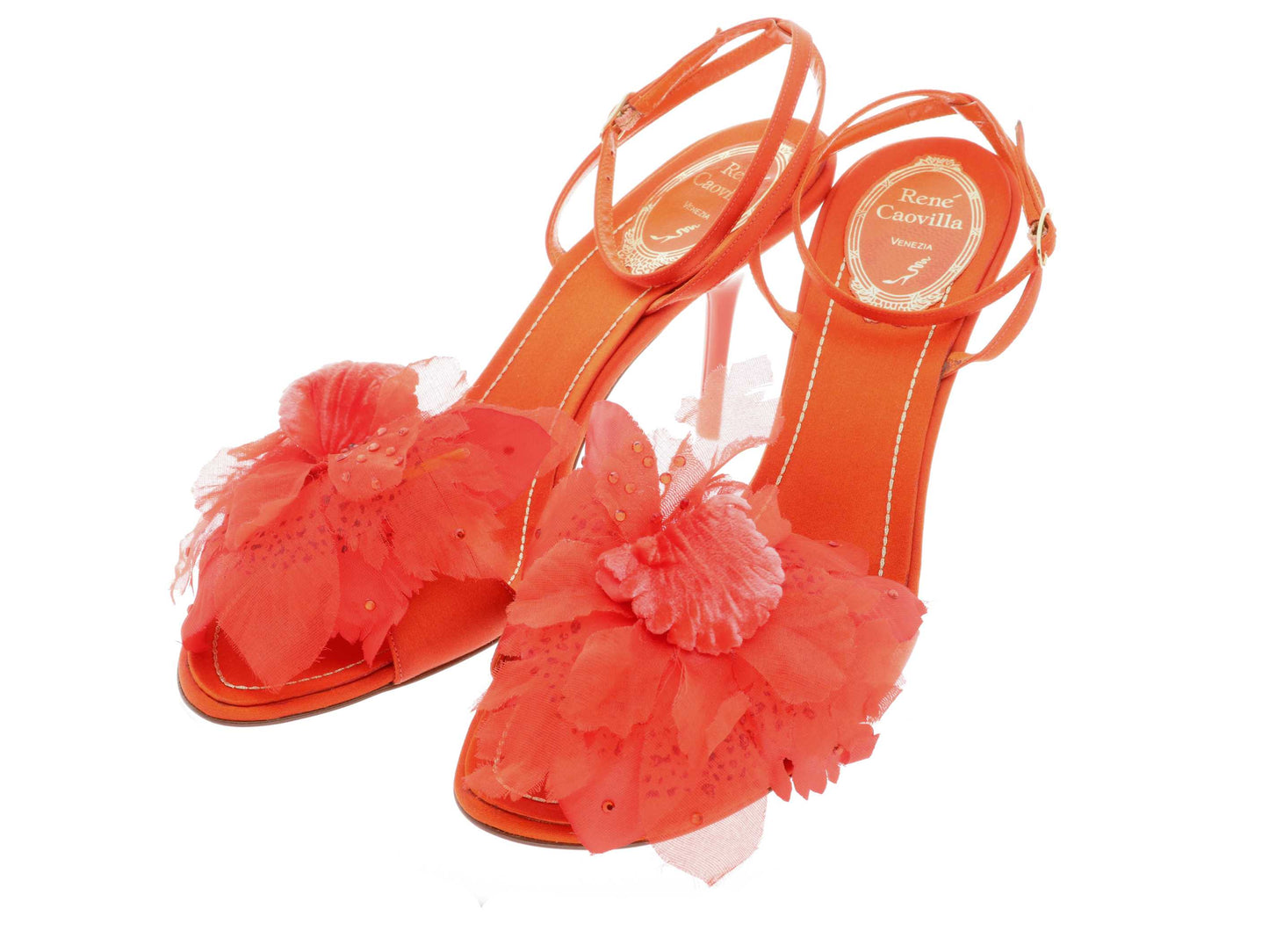 René Caovilla petal rhinestone EU 38