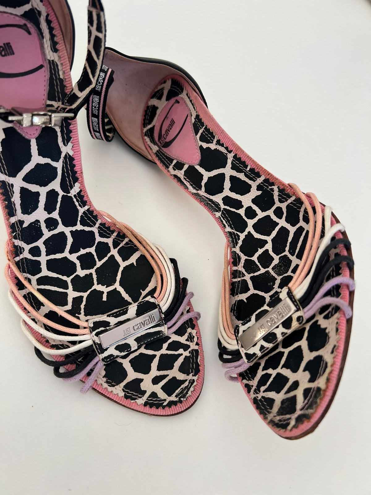 Just Cavalli animalier sandals EU38