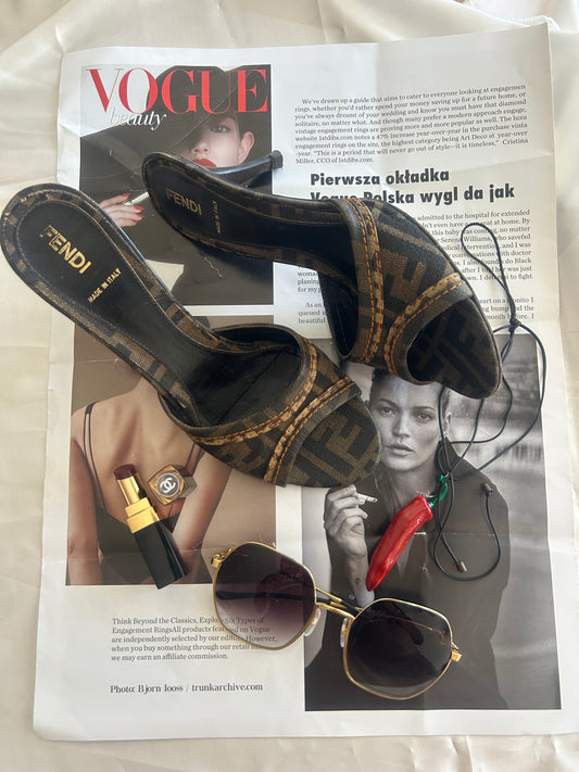 Fendi Monogram mules EU37