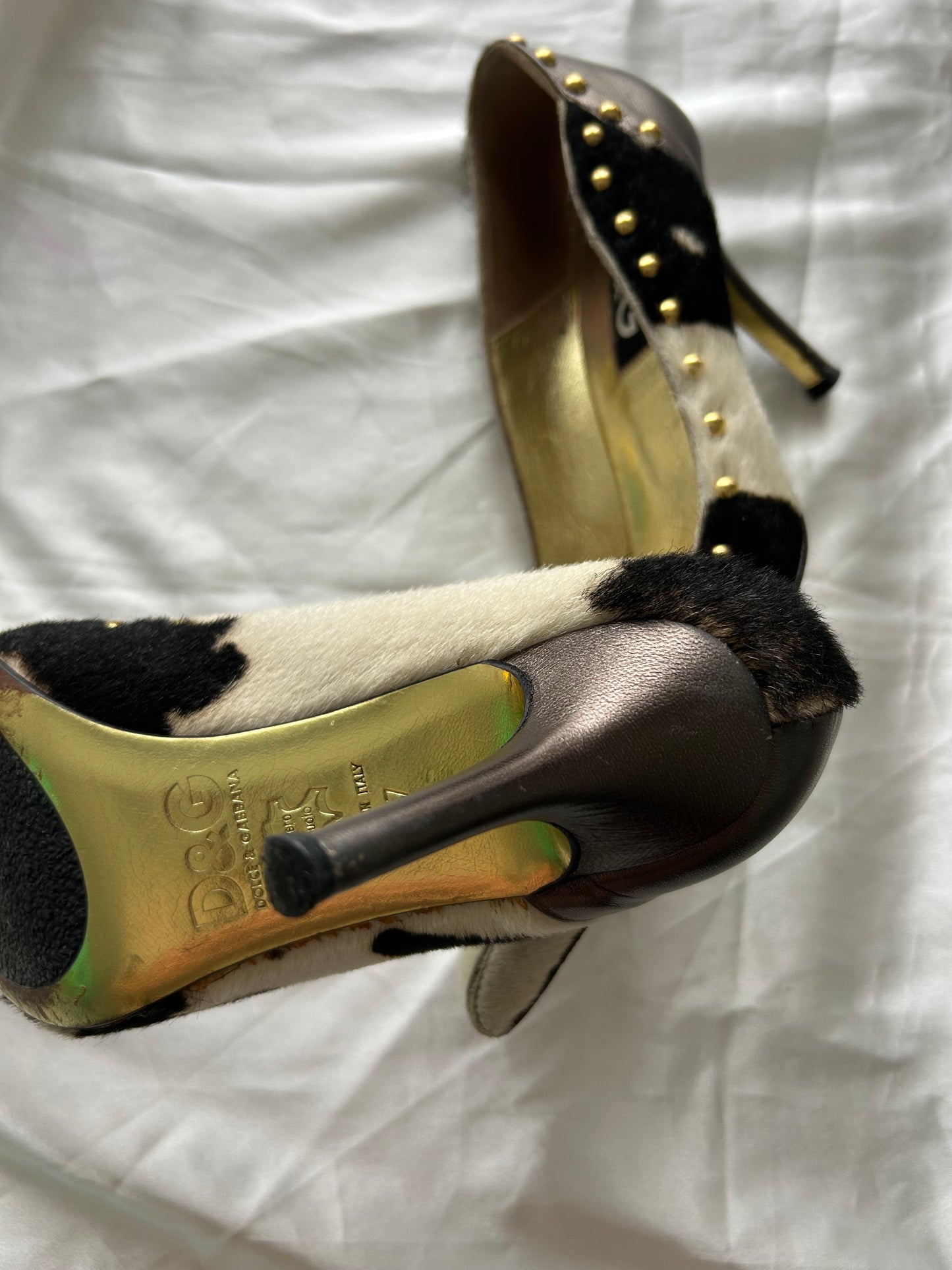 Dolce&Gabbana pony style calfskin heels EU37
