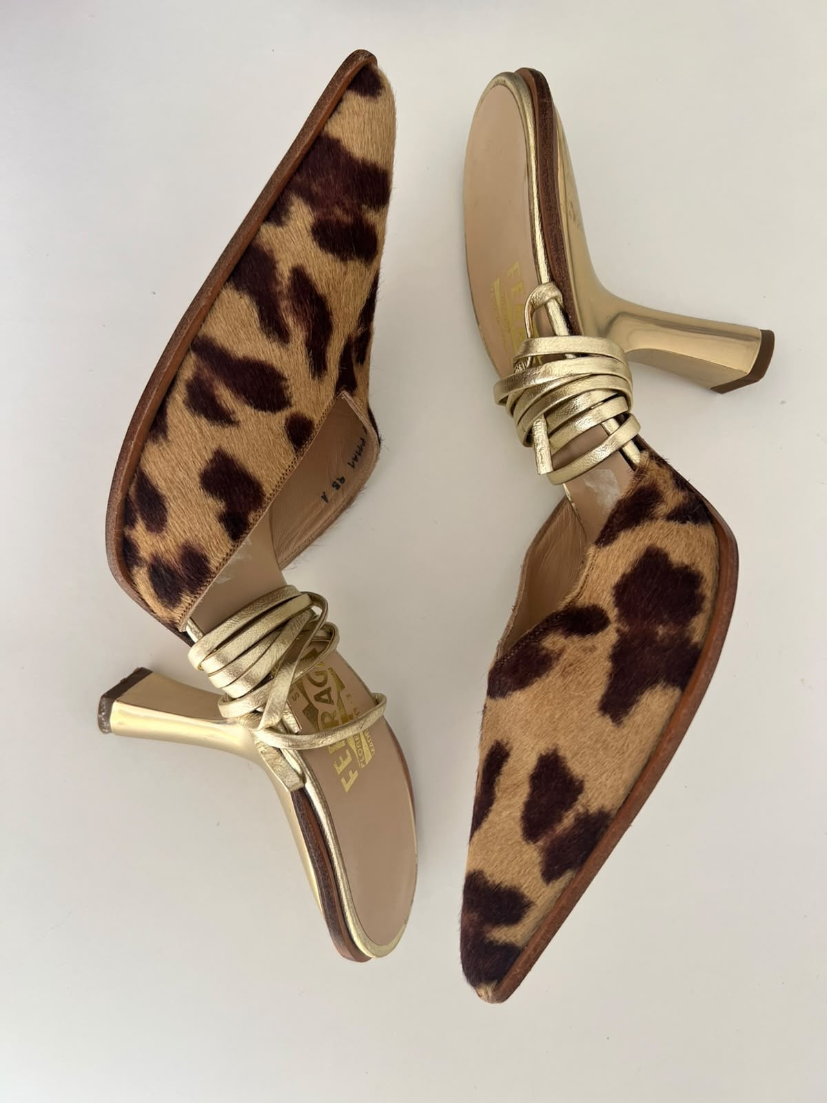 Salvatore Ferragamo ponyhair heels EU39.5