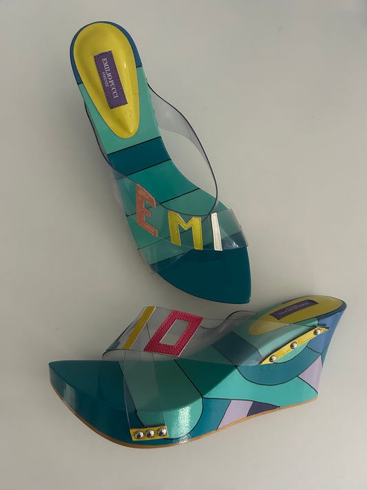 Emilio Pucci Pvc wedges EU40